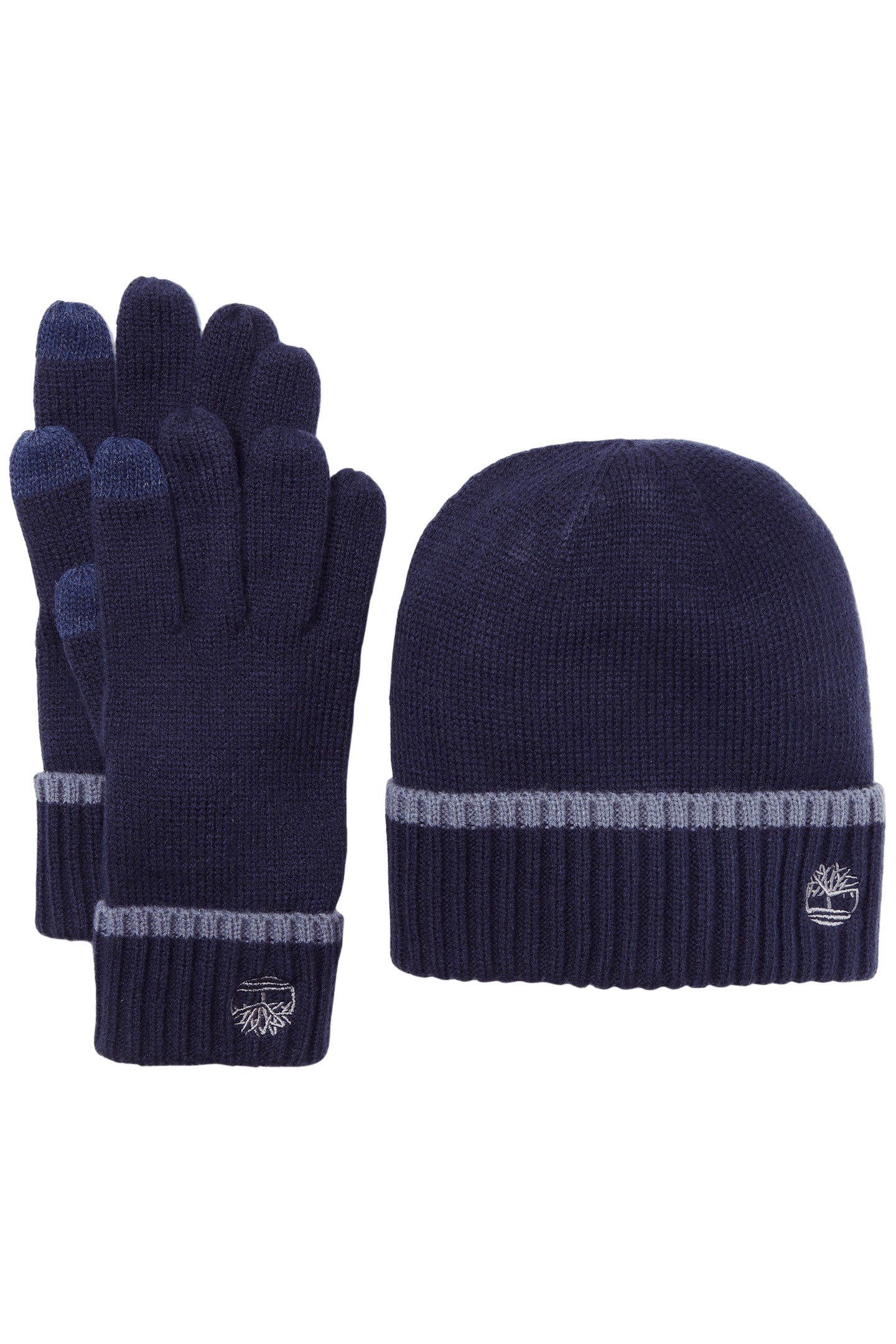 UNISEX HAT AND GLOVE SET WITH TIPPING PEACOAT 1