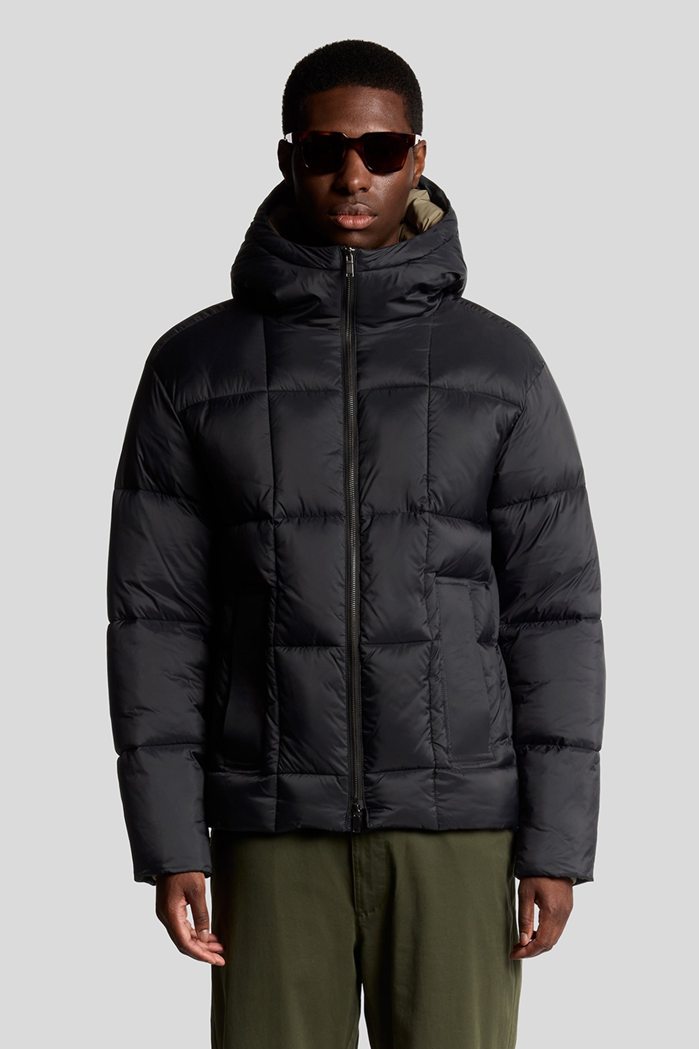 SQUARE WADDED PUFFER JACKET LACQUER 1