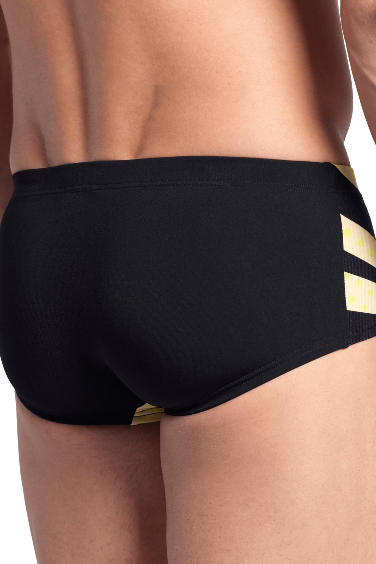 MEN'S ARENA MULTI STRIPES SWIM LOW WAIST BLACK MULTI 5