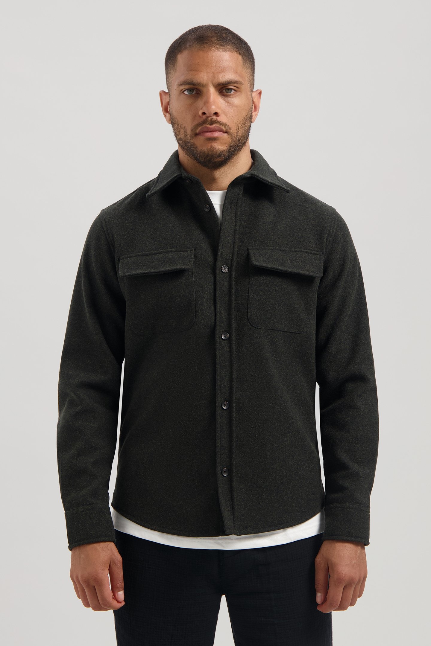 DS_ULRIK OVERSHIRT DK. BROWN 1