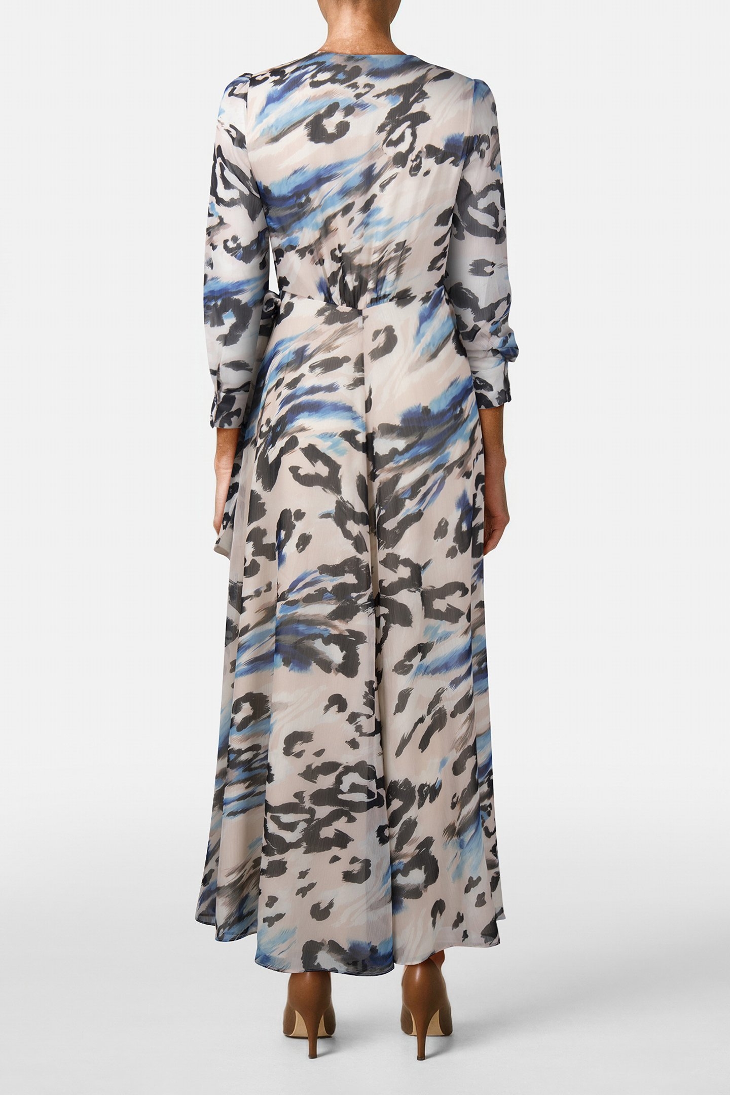 LS LAILA MAXI DRESS ABSTRACT ANIMALIER P 2