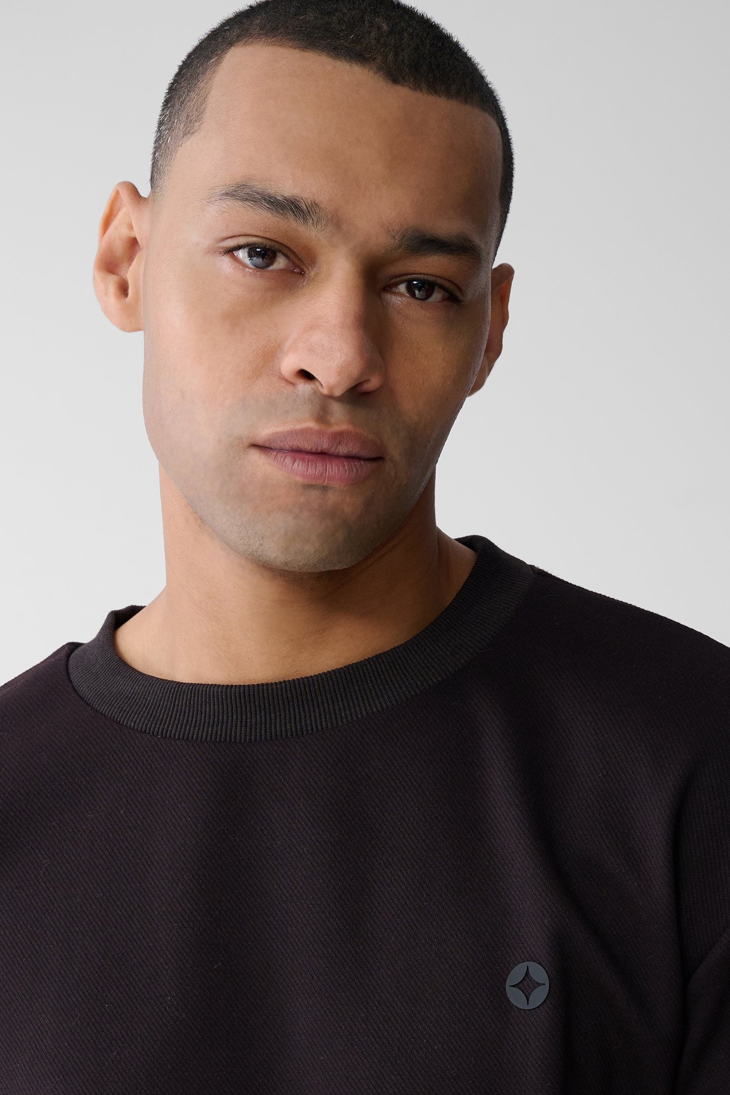 SBKNIT APPLIQUE SWEAT DARKBROWN 6