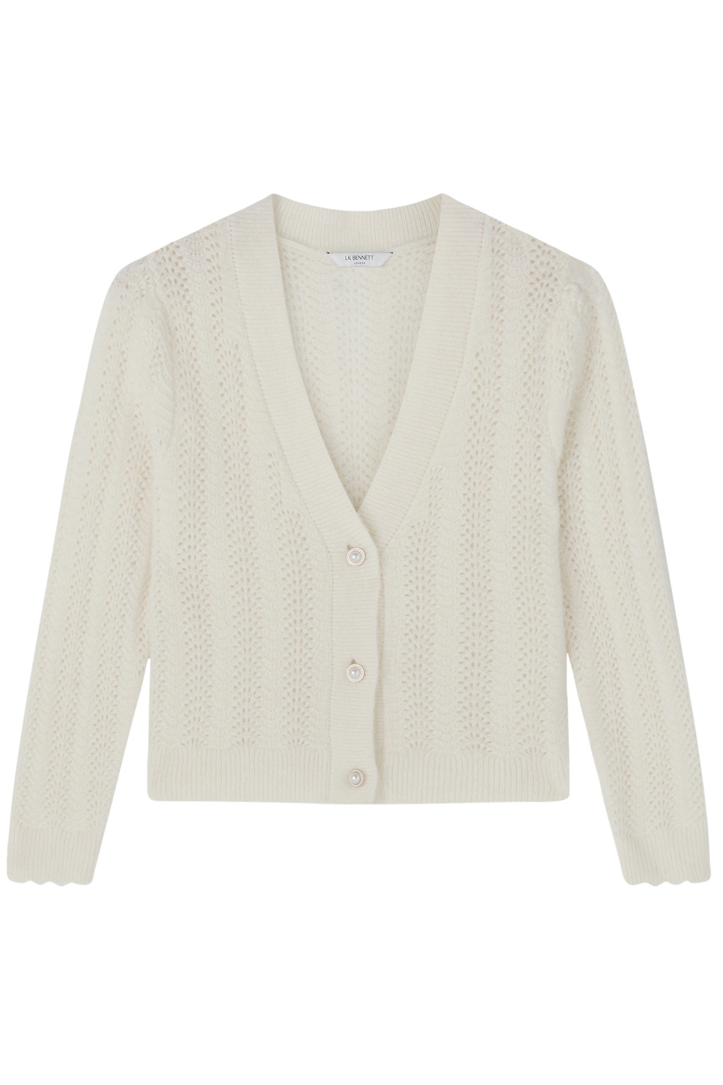 CD ELODIE CABLE CARDIGAN CREAM 4