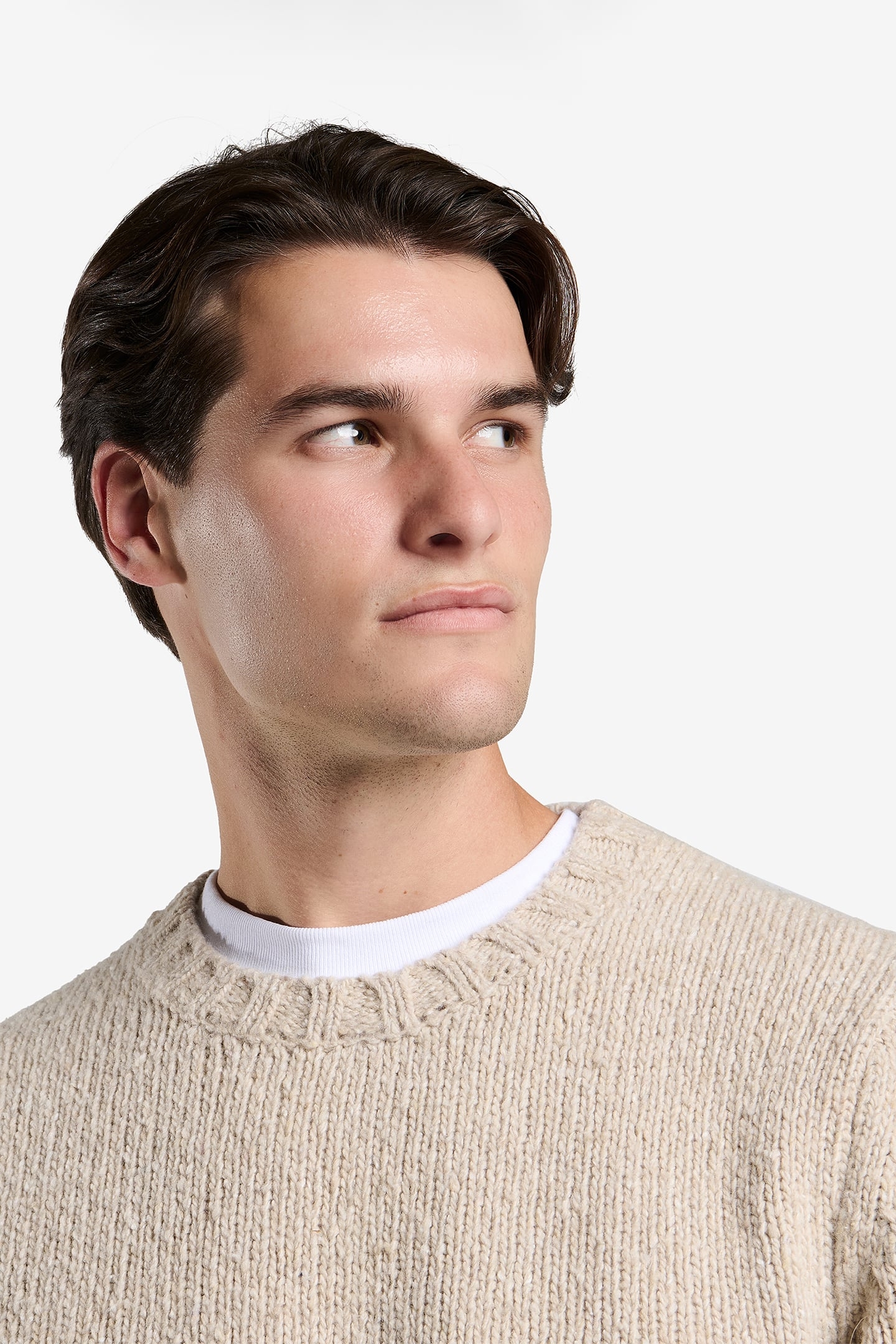 HINTON DONEGAL WOOL BLEND BEIGE 2