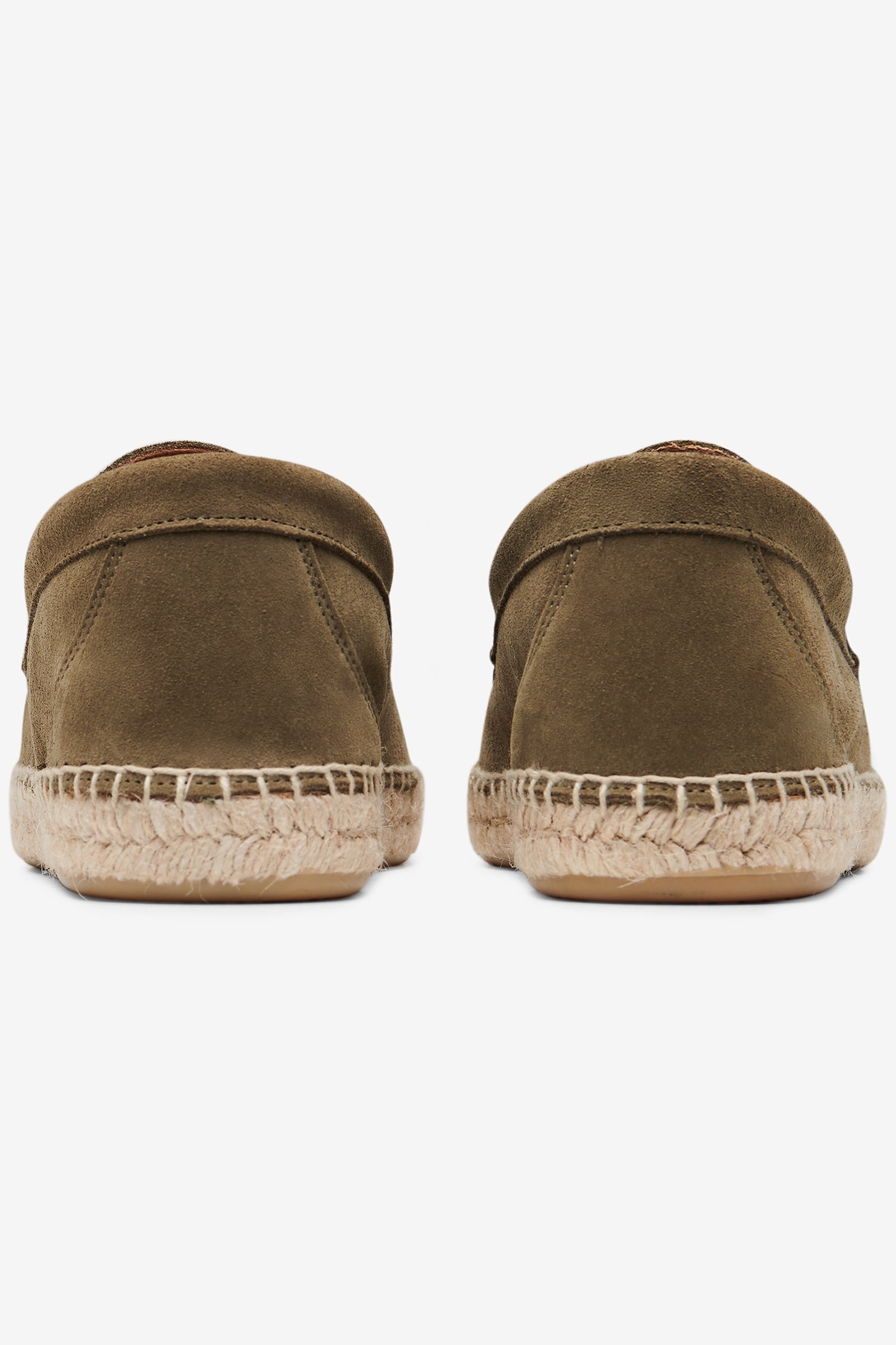 NO LABEL X ABARCA SUEDE ESPADRILLES DARK SAGE 2