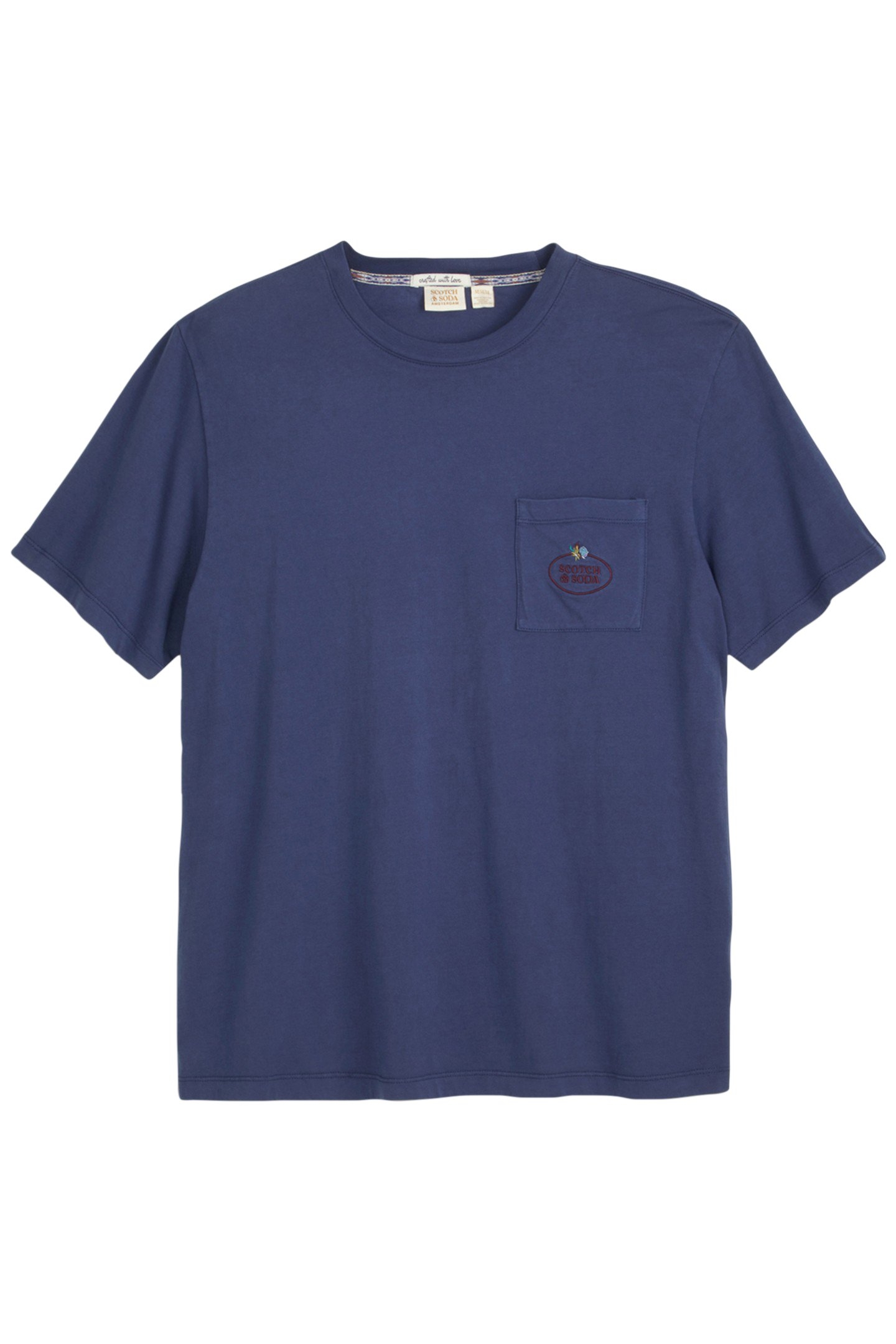GARMENT DYED SS POCKET TEE NAVY COMBO 1