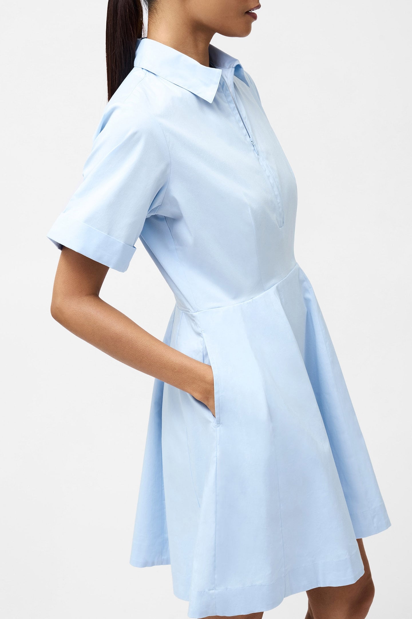 ISABELLE POPLIN MINI SHIRT DRS SKY BLUE 3