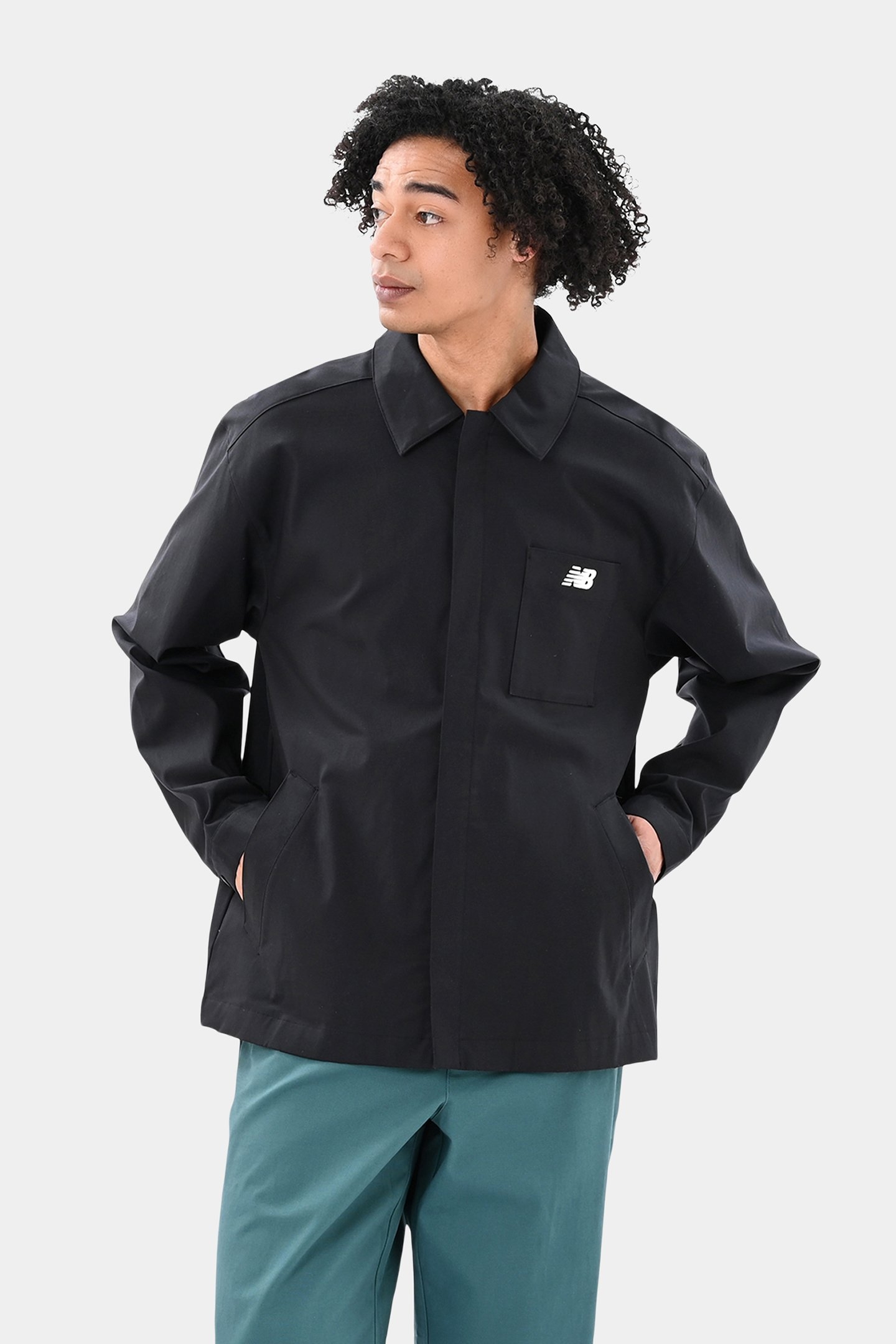COACHES TWILL JACKET BLACK 1