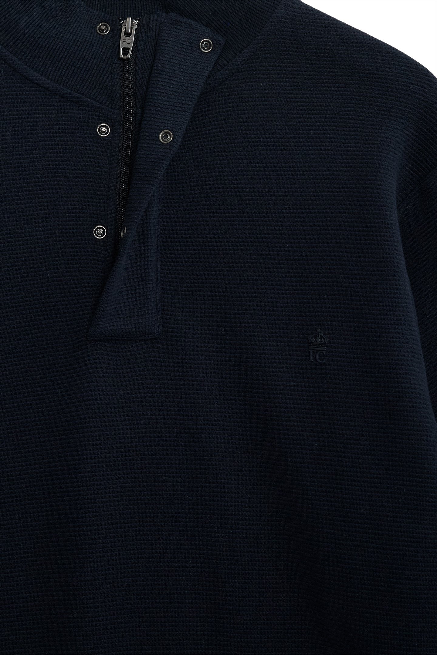 FC 1/2 ZIP PLACKET OTTOMAN MARINE 3