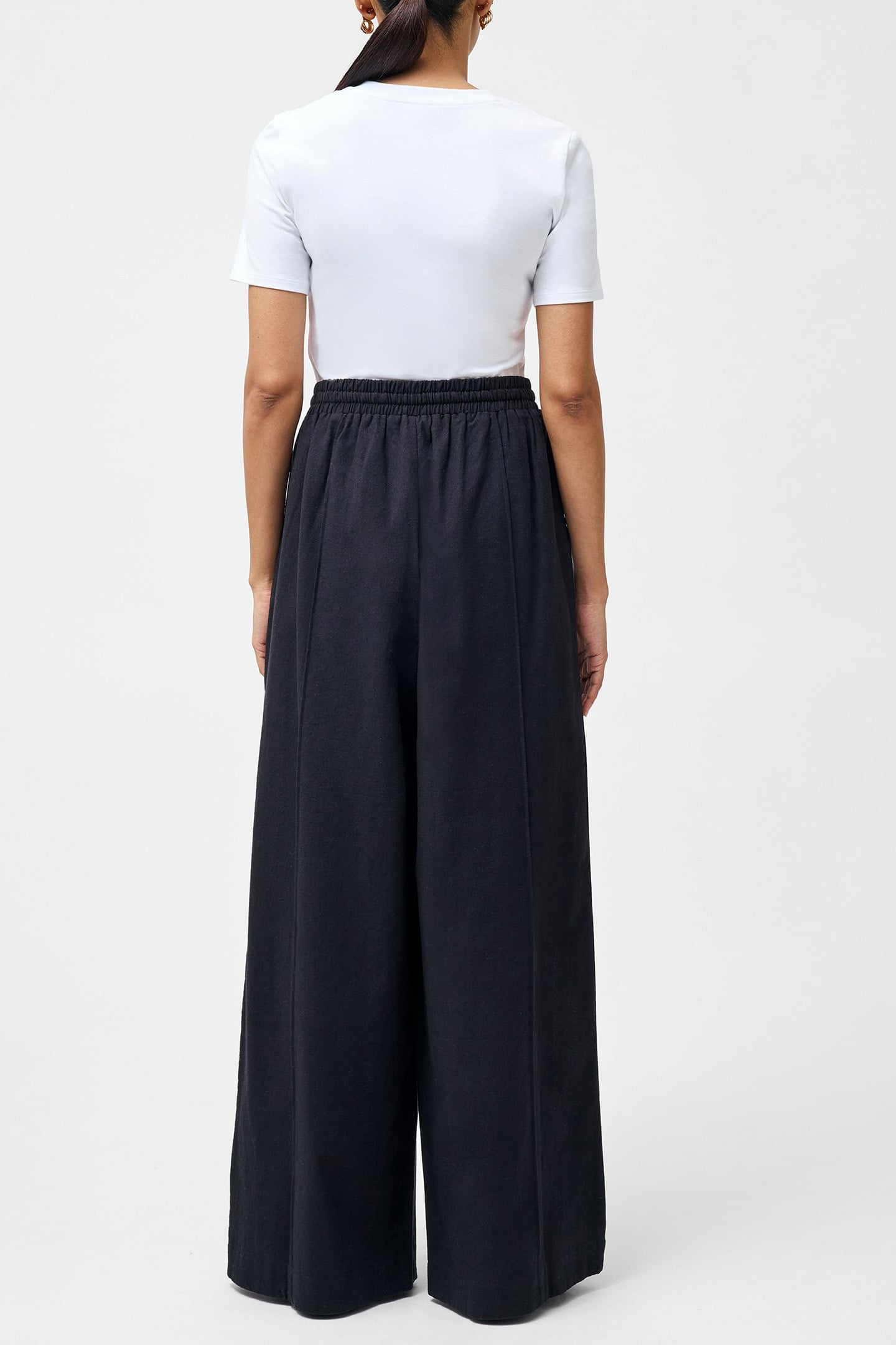 CLARE LINEN BLEND TROUSER BLACK 3