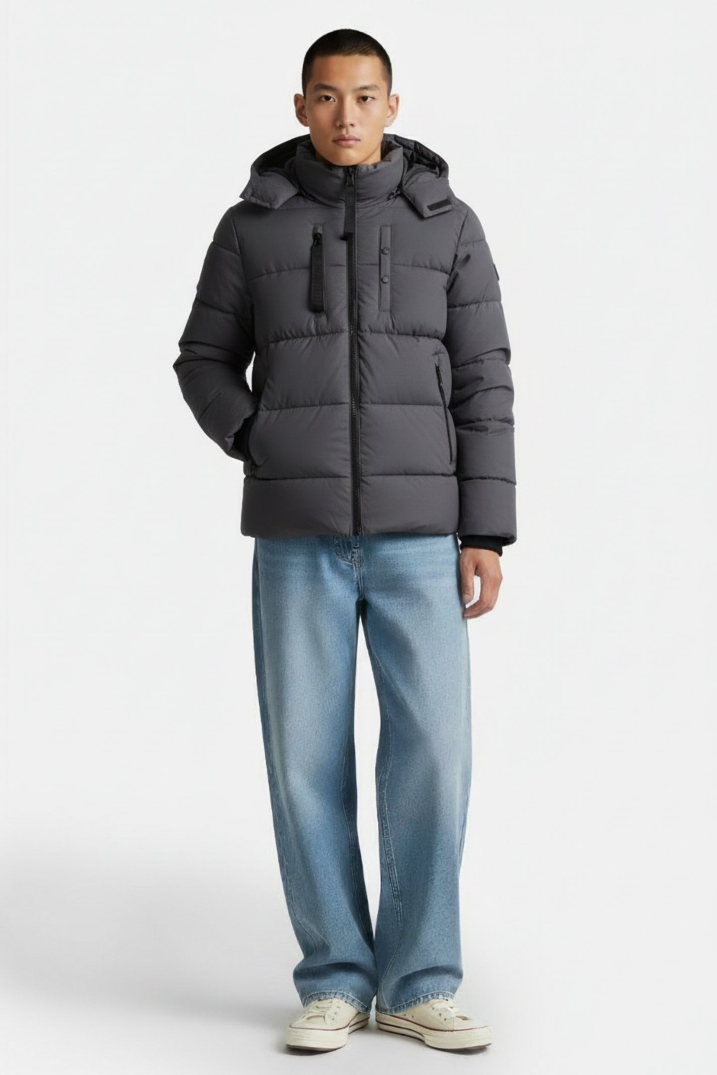 S.OLIVER JACKET OUTDOOR GREY/BLACK 1