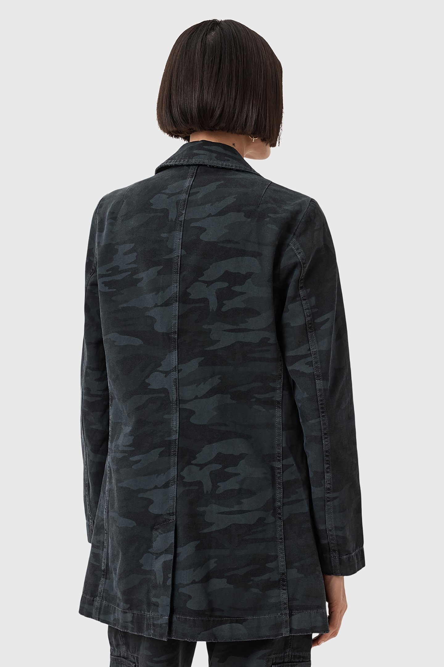 ALEIDA DENIM BLAZER CAMO INK BLUE 5