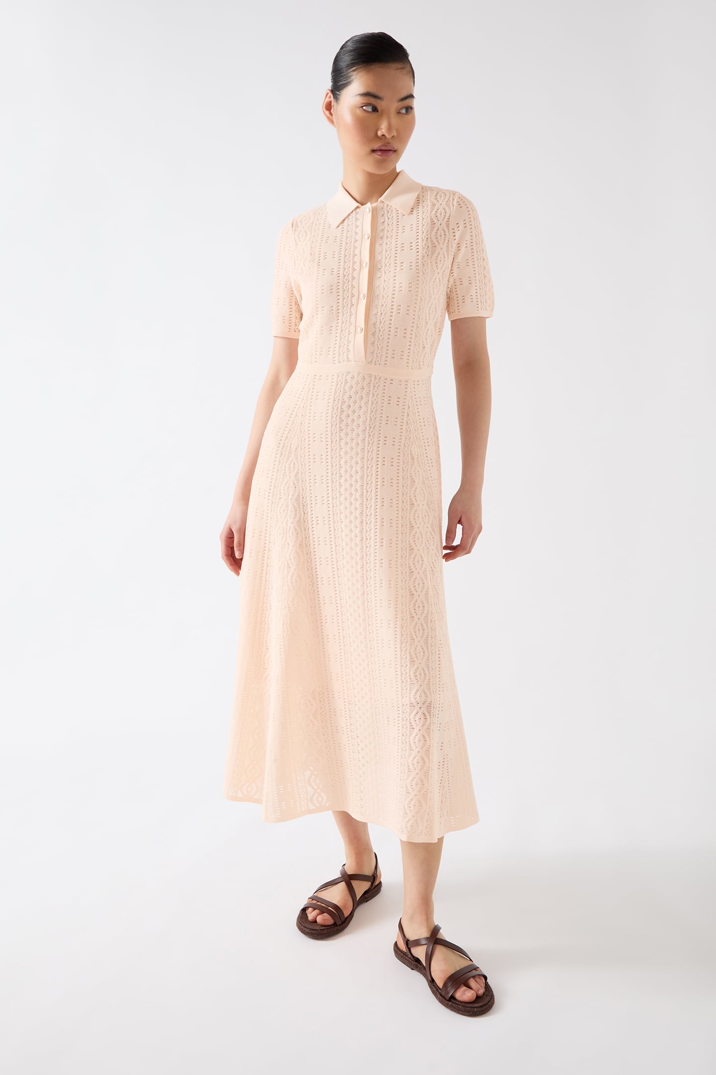 DR DEAN LACE KNIT DRESS LIGHT PINK 1