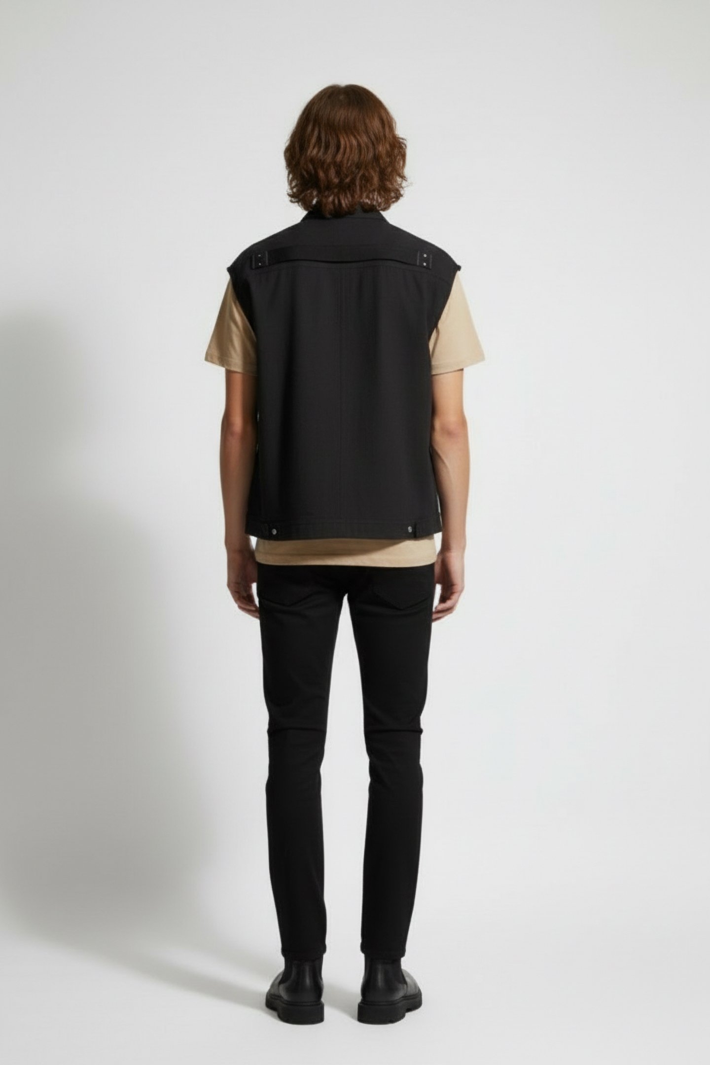 RICK OWENS – SLEEVELESS JUMBO OUTERSHIRT BLACK 2