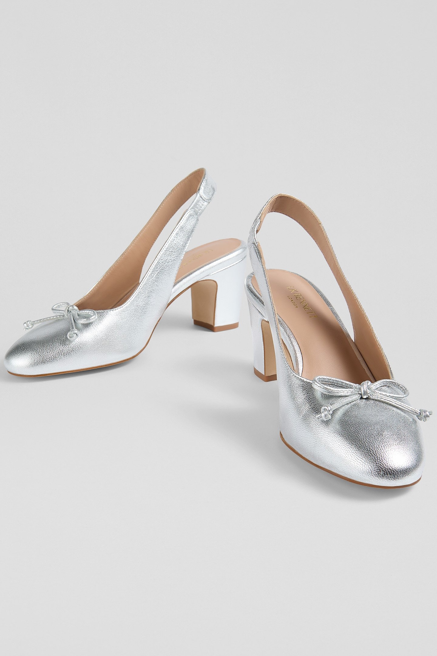 OC LOUISE BALLERINA SLING SILVER 3