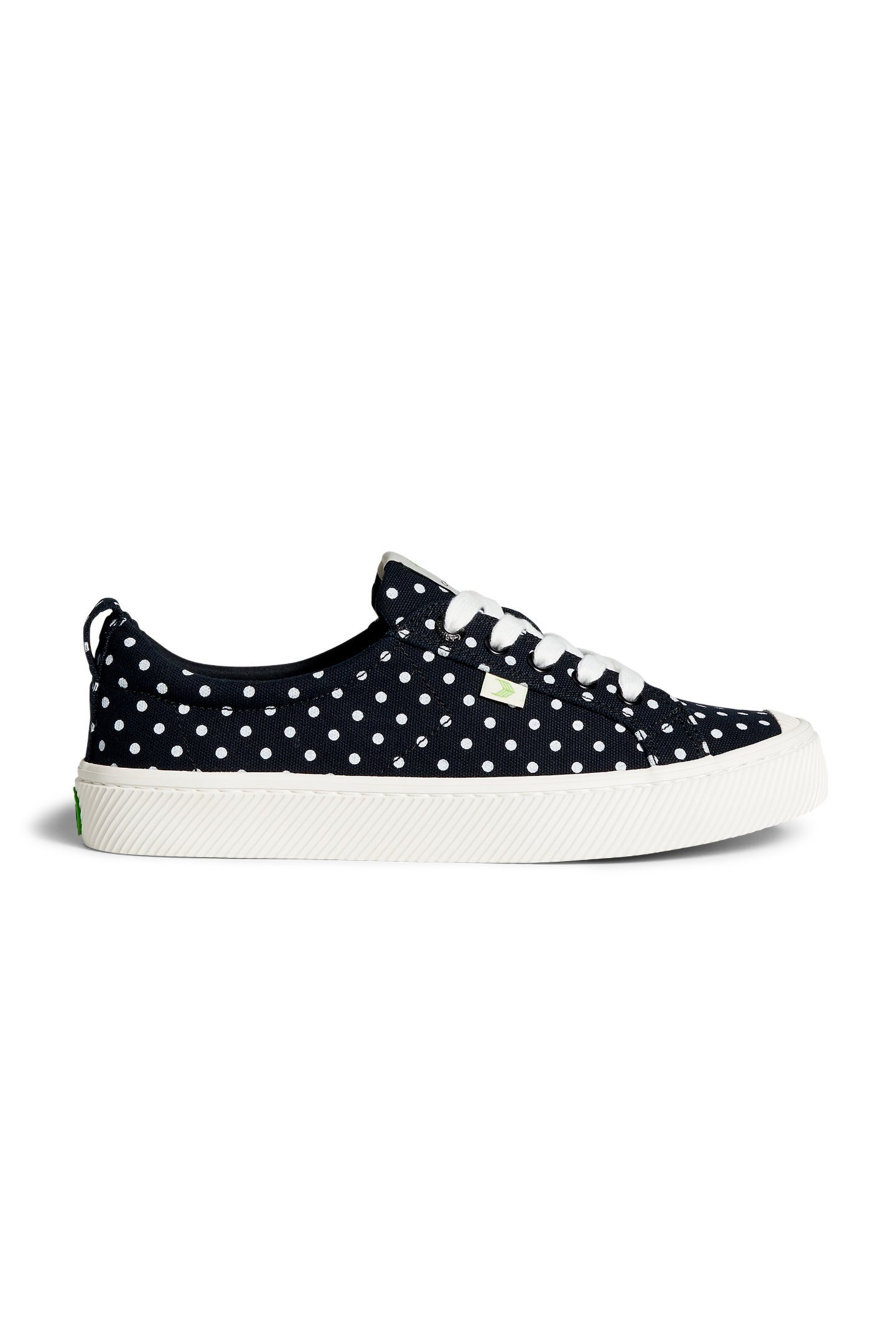 OCA CANVAS WHITE BLACK POLKA DOTS 1