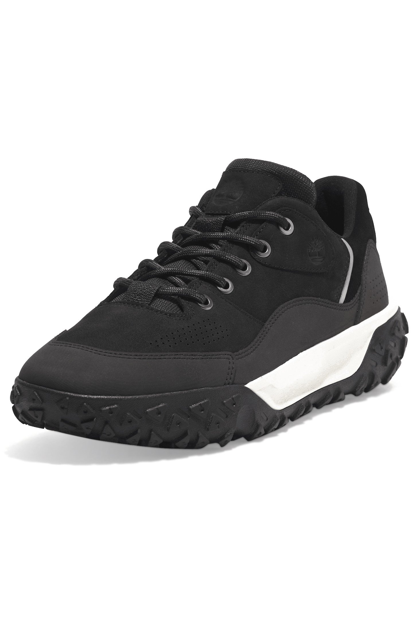 GREEN STRIDE MOTION 6 LOW LACE UP SNEAKER BLACK NUBUCK 7