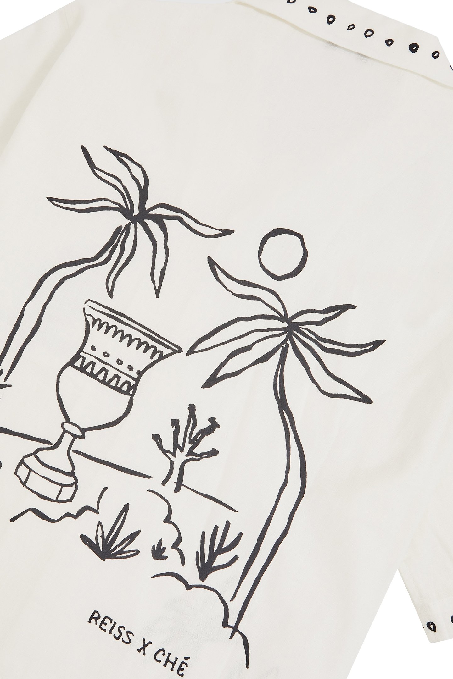 SS BRUSHSTROKE PRINTED LINEN CUBAN SHIRT WHITE 7