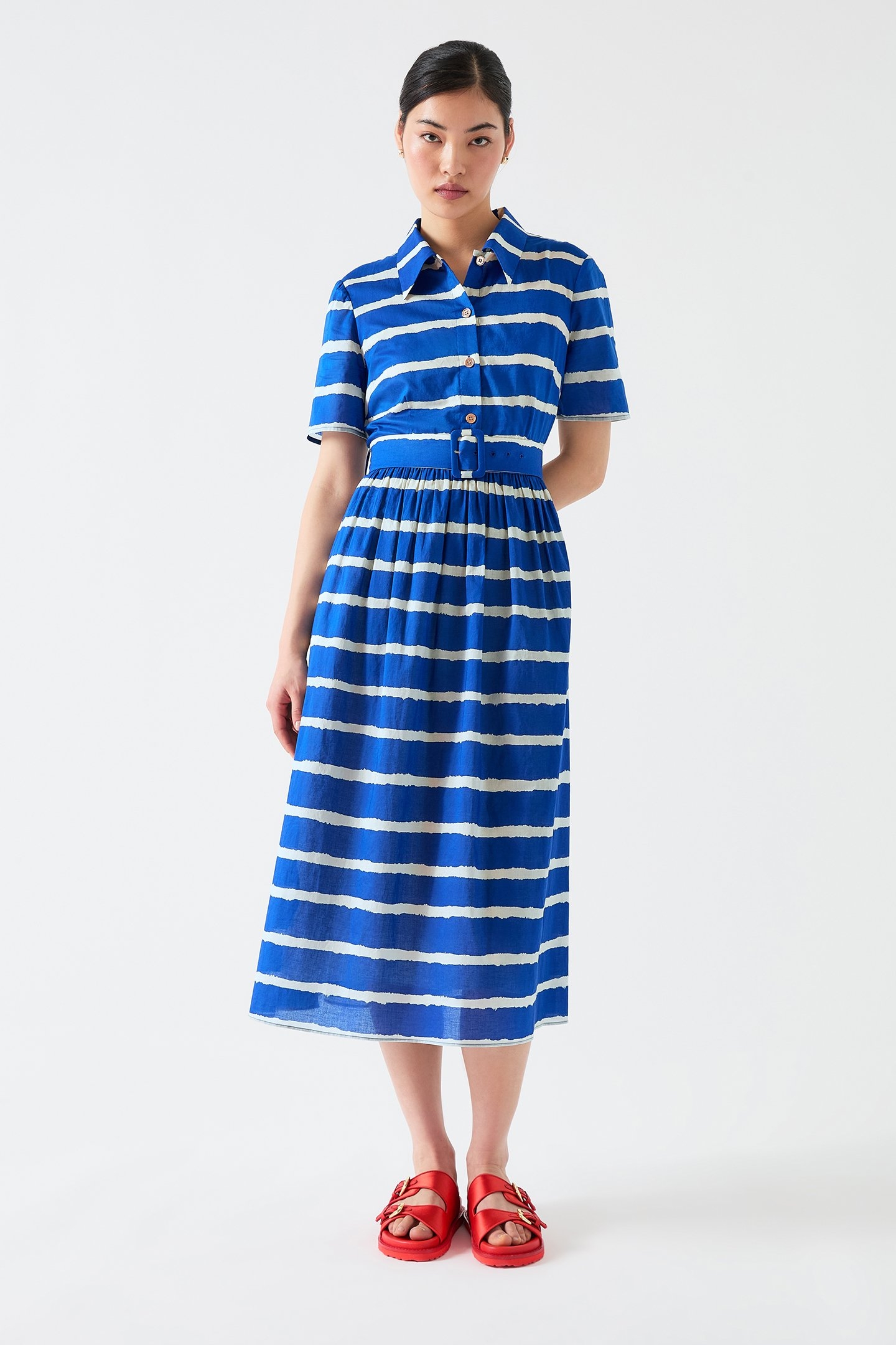 DR BRIELLE TIE DYE DRESS BLUE 1