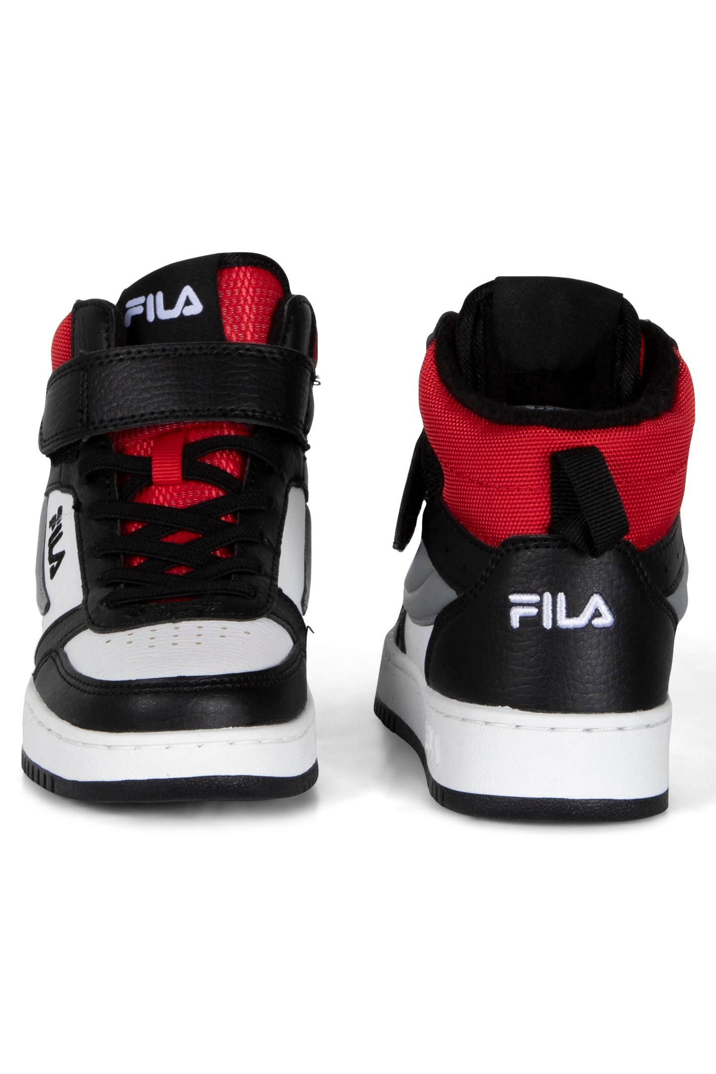 UNISEX FILA REGA NF MID VELCRO WHITE-BLACK-FILA RED 2