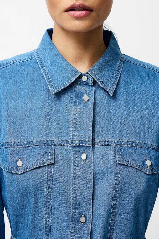 ZAVES CHAMBRAY DENIM DRESSS VINTAGE 4