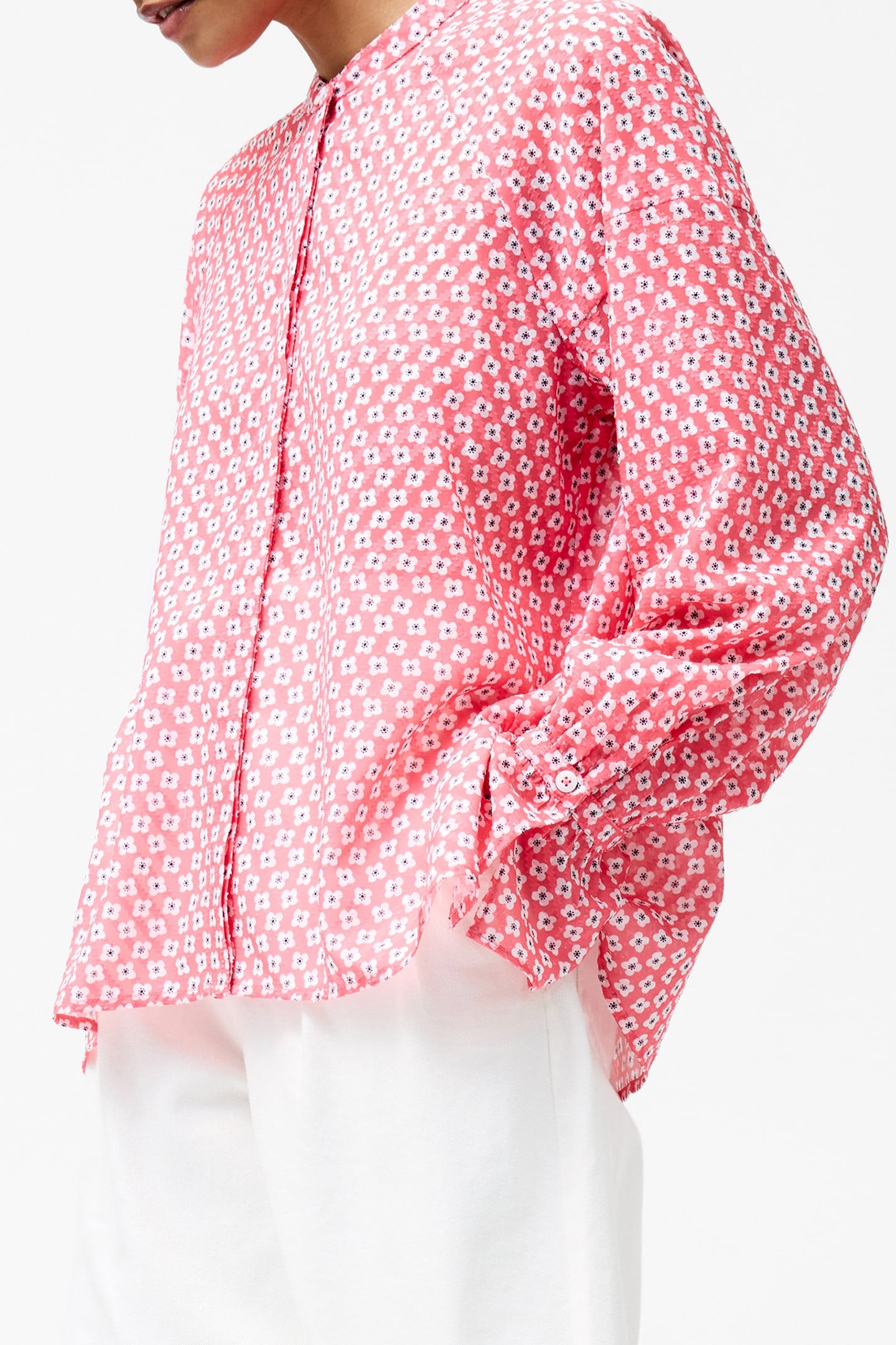 ABILENE FIL COUPE SHIRT RASPBERRY PINK 4