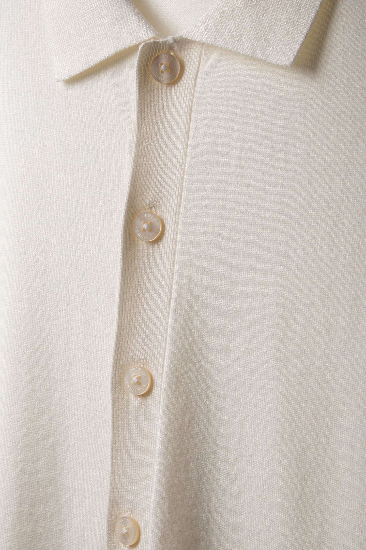 TIPPED SHIRT SHORT SLEEVE ECRU/MARINE 4