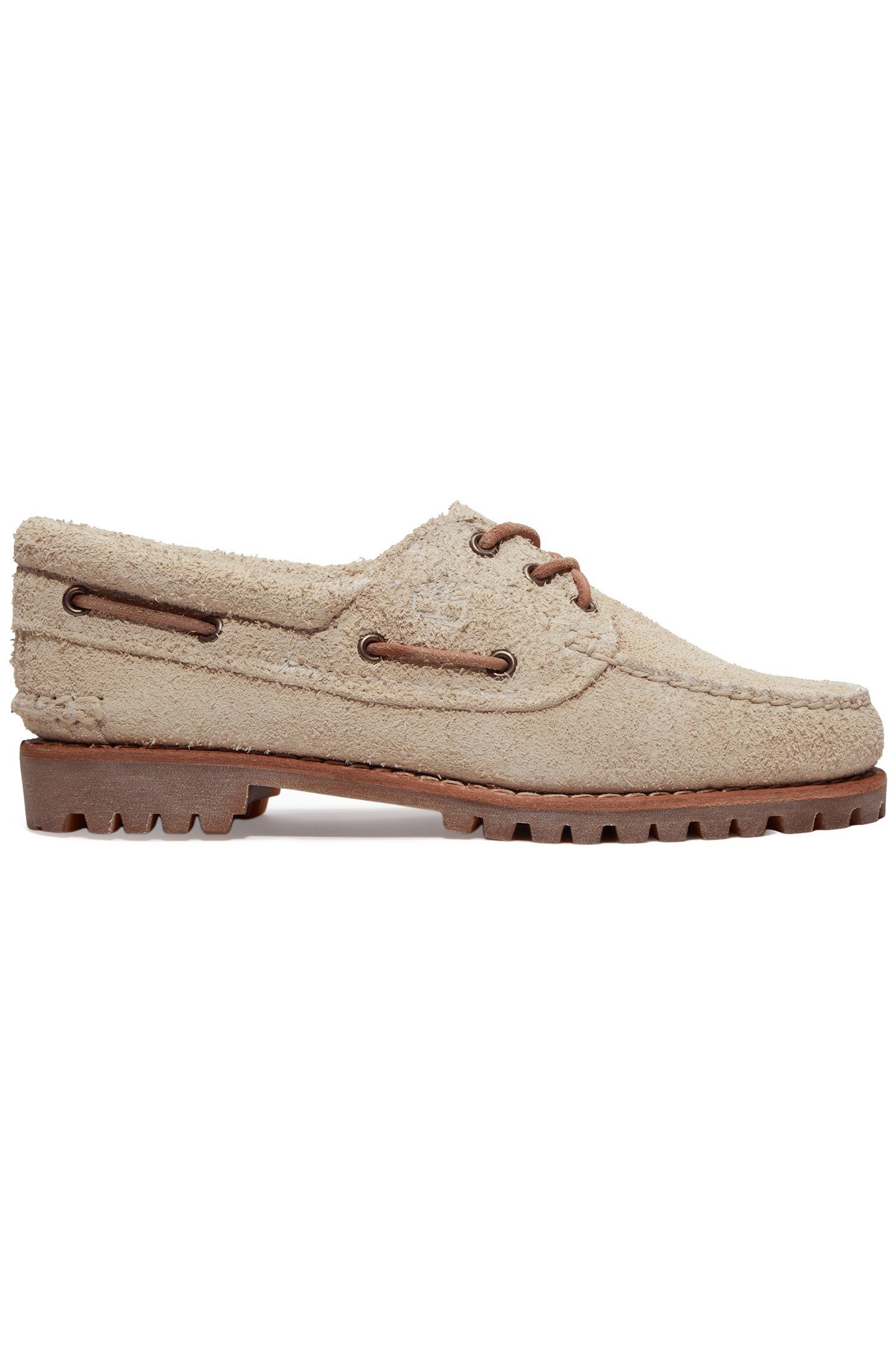 BOAT SHOE NATURAL SUEDE 8