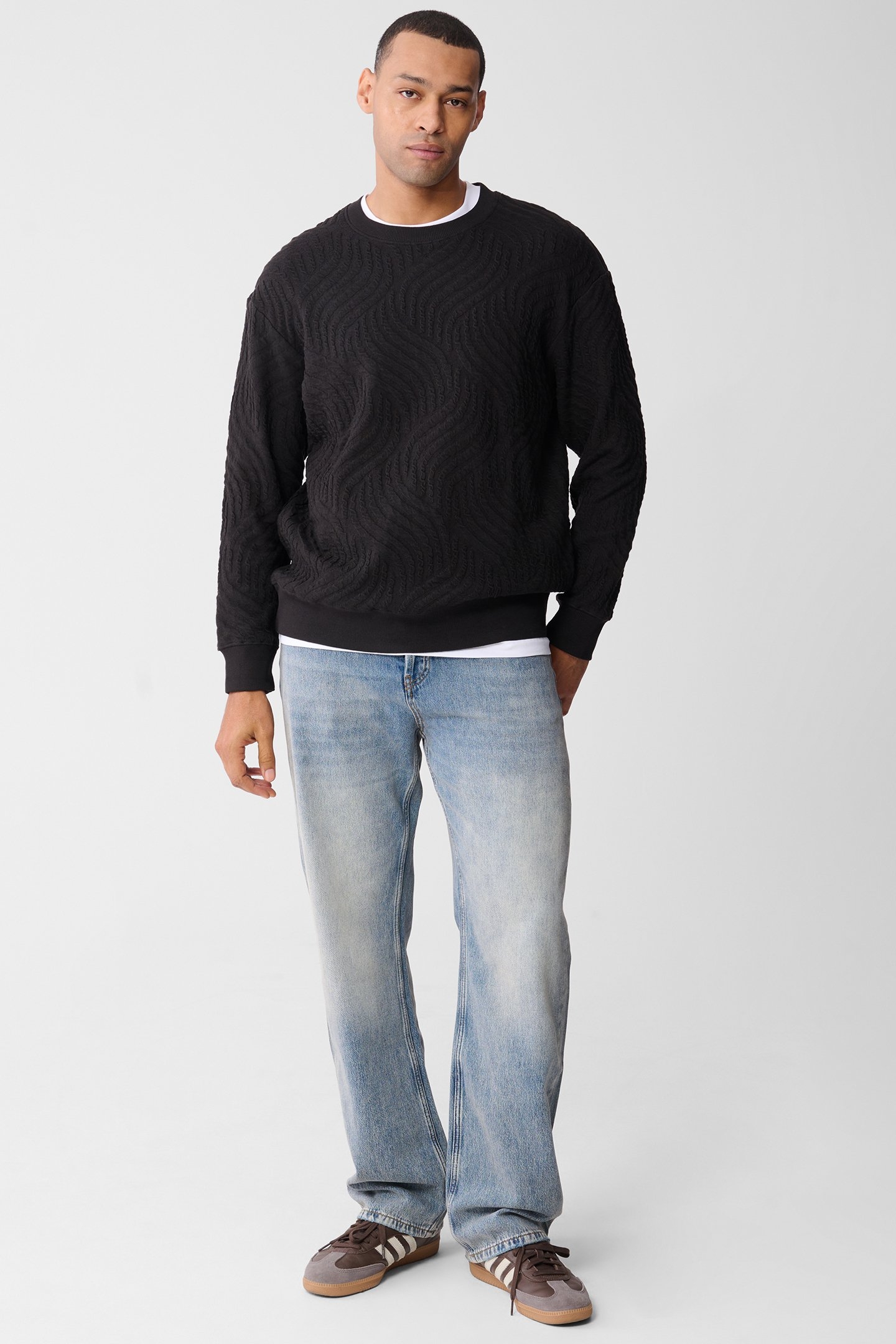 SBWAVE STRUCTURE SWEAT LIGHTGREY 2