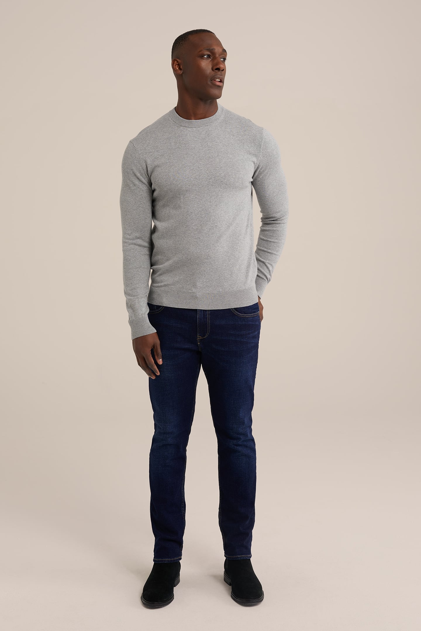 PULLOVER BLENDED LIGHT GREY 3