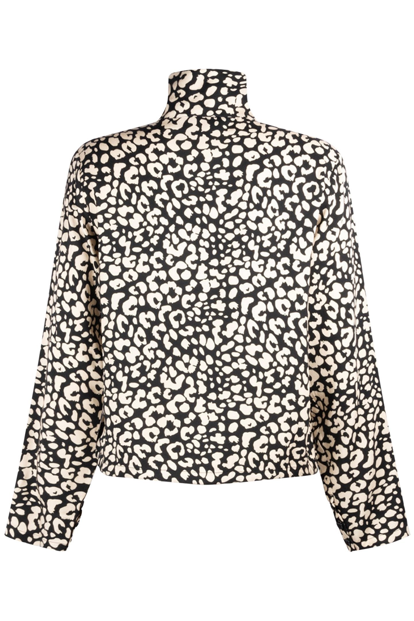 JUNE ANIMAL BLACK SHIRT LONG SLEEVE ANIMAL BLACK WHITE 4