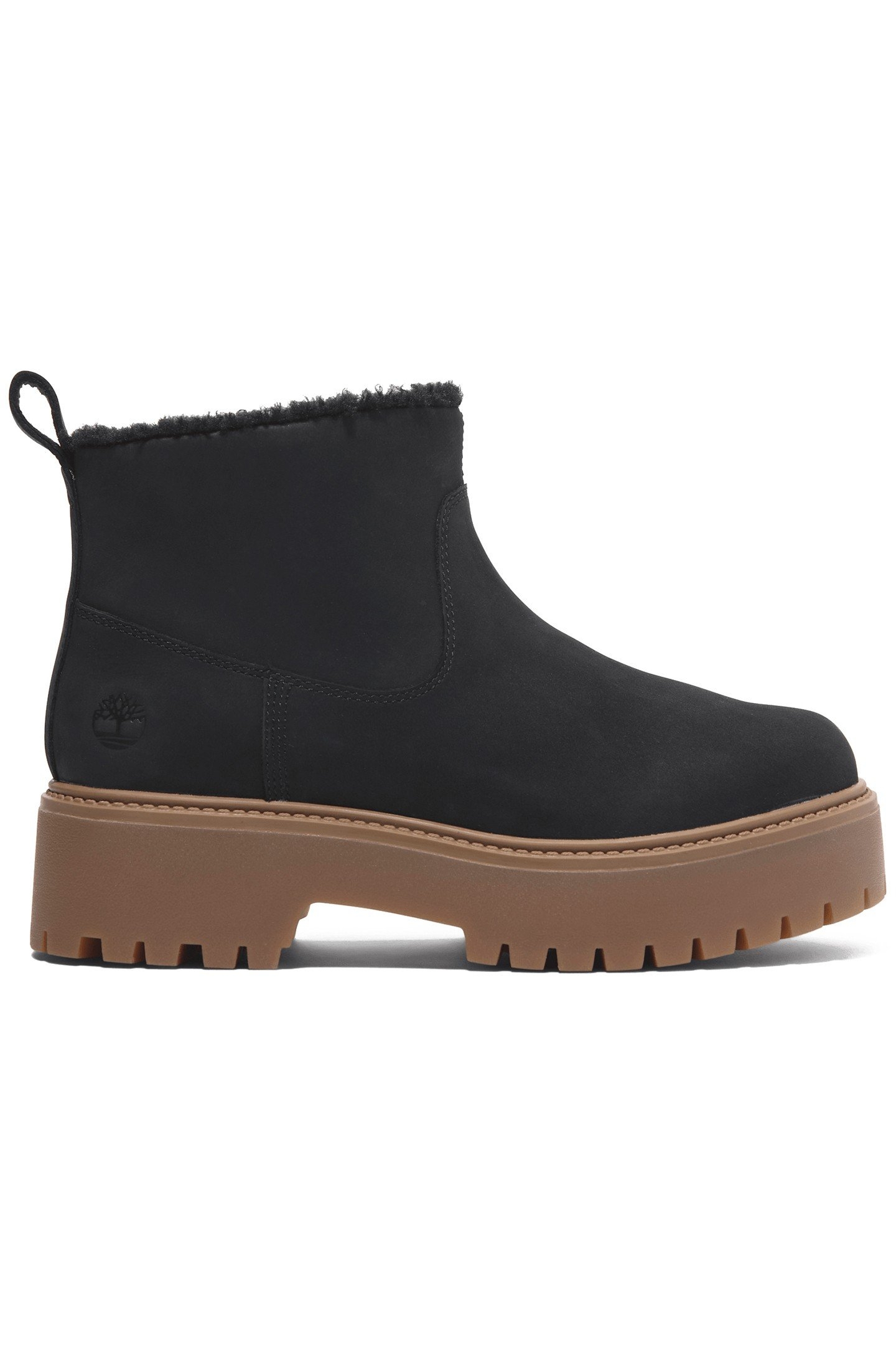 STONE STREET MID WARM LINED BOOT BLACK NUBUCK 1