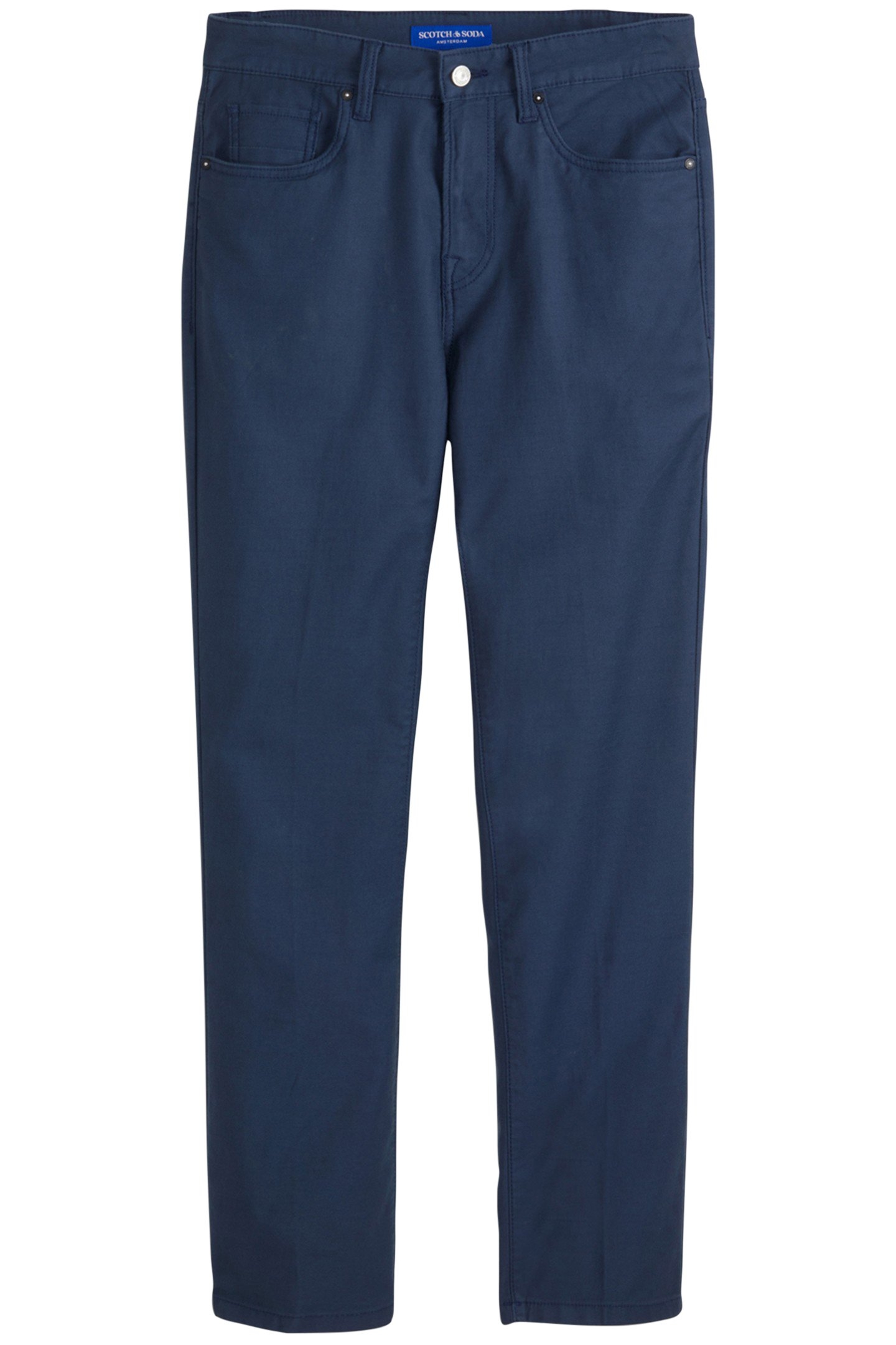 DOBBY COLOR STRAIGHT FIT NAVY/GREY 1