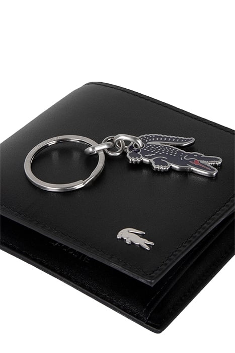 LACOSTE BLACK WALLET WITH KEYCHAIN 3