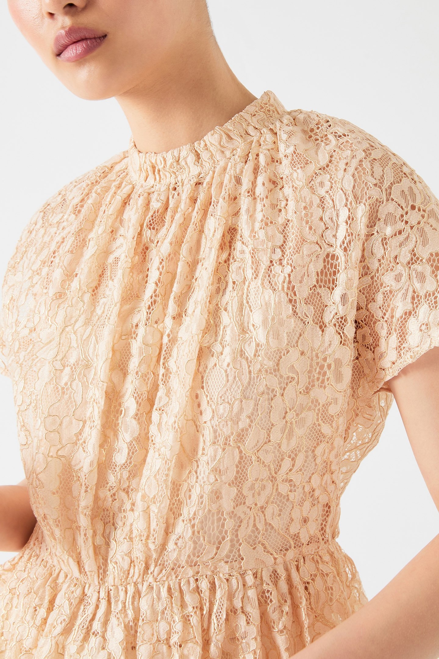 TW CECILY LACE TOP CHAMPAGNE 5