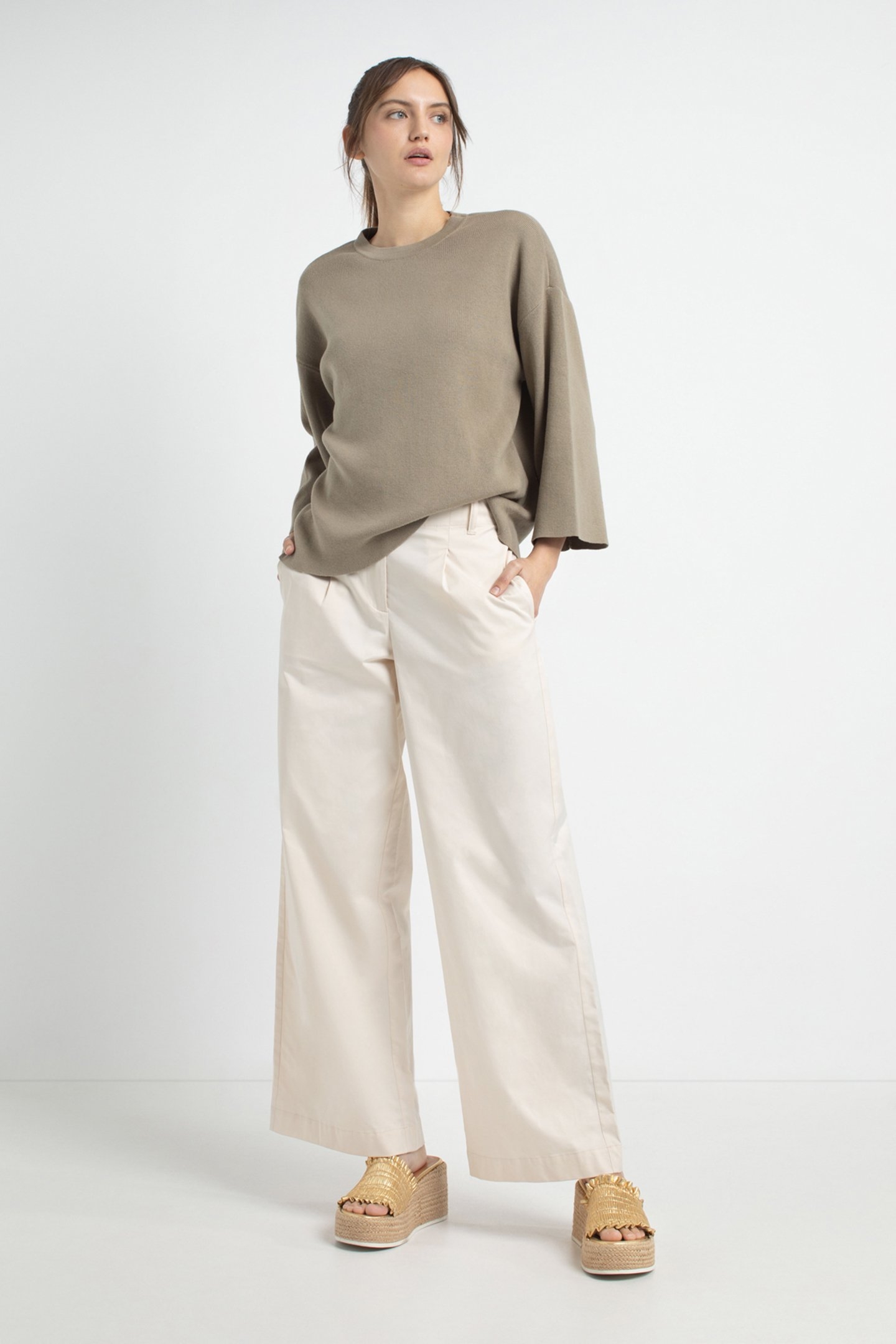 JAMES SWEATER LIGHT OLIVE 2