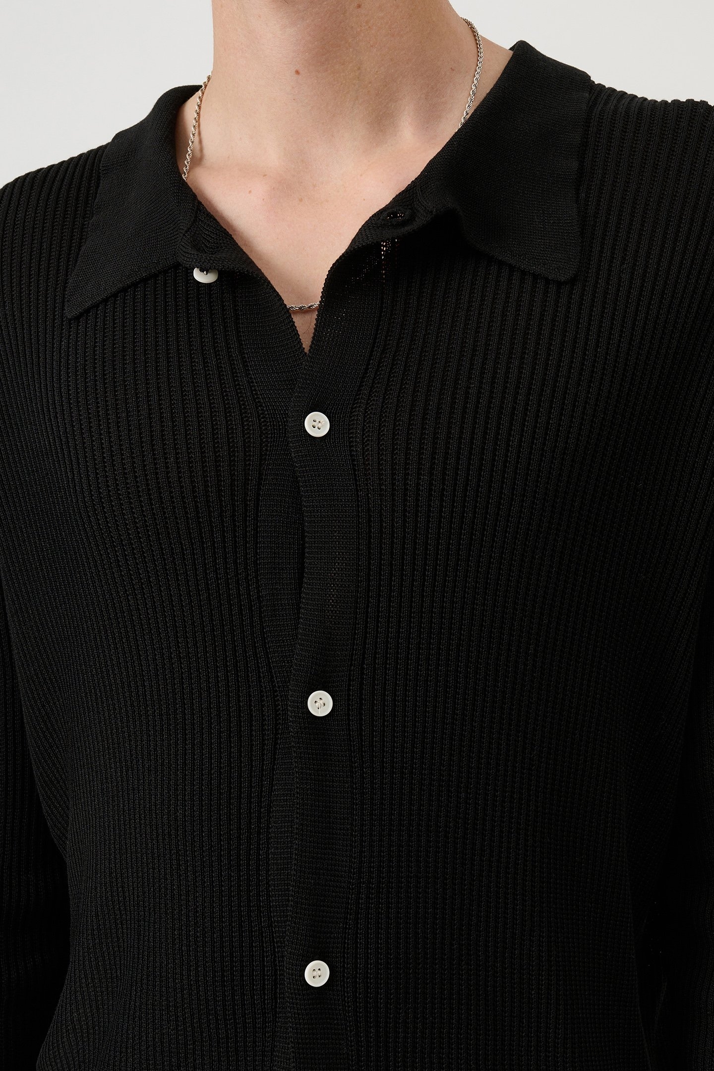 PAUL LONGSLEEVED POLO BLACK MULTI 4