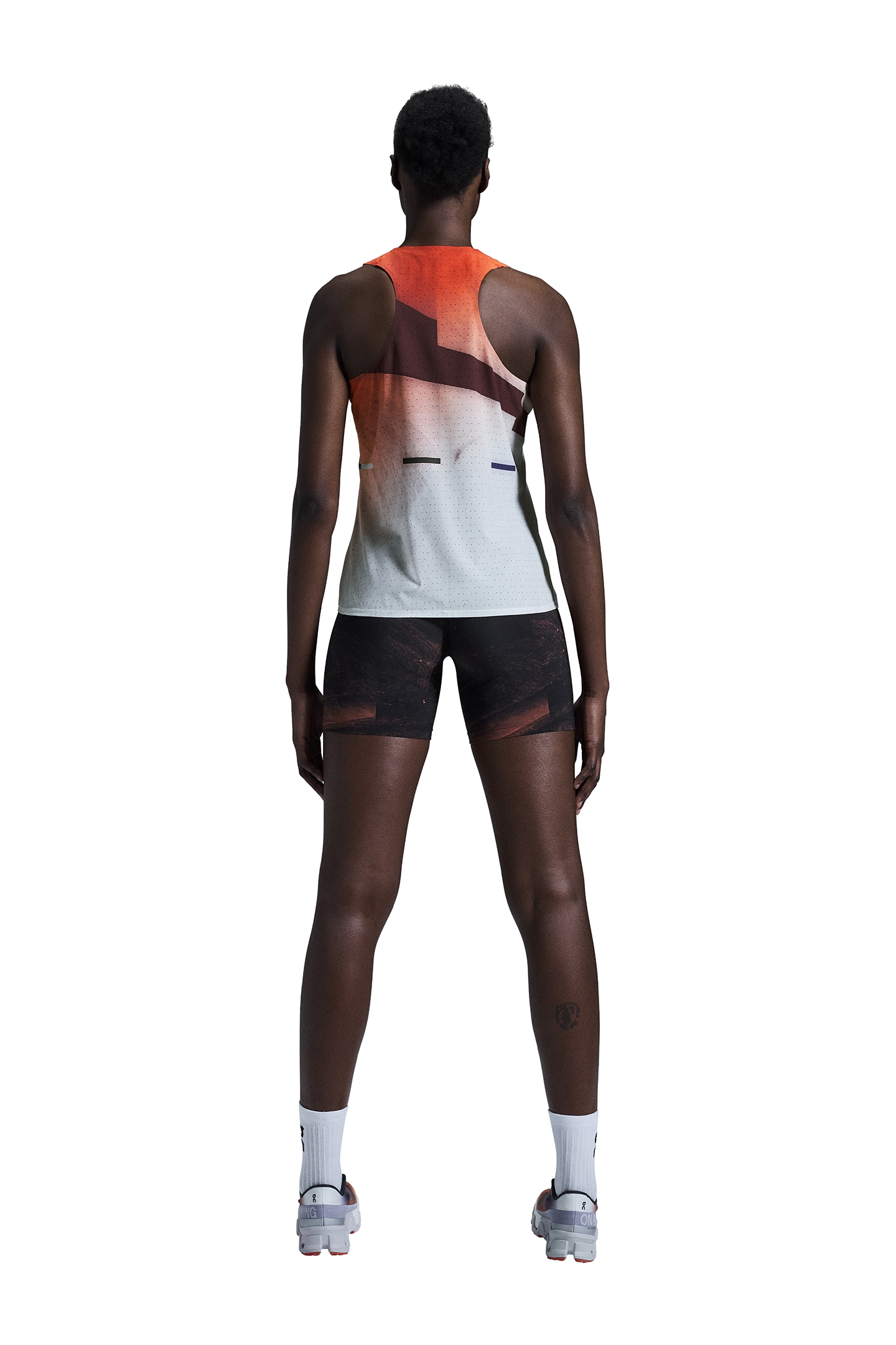 RACE SINGLET FLAME | WHITE 2