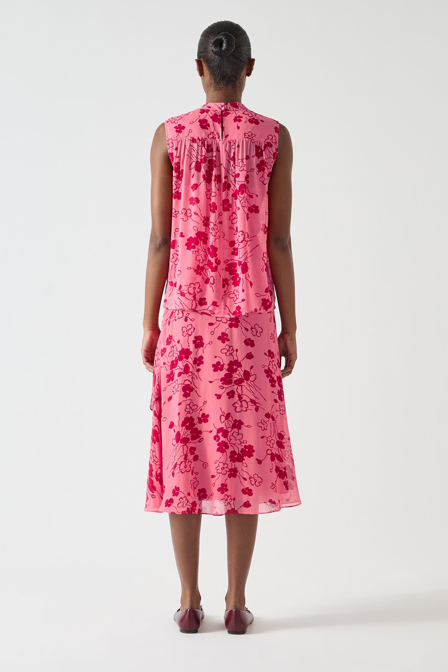 TW RHODA BOW BLOUSE PINK 2