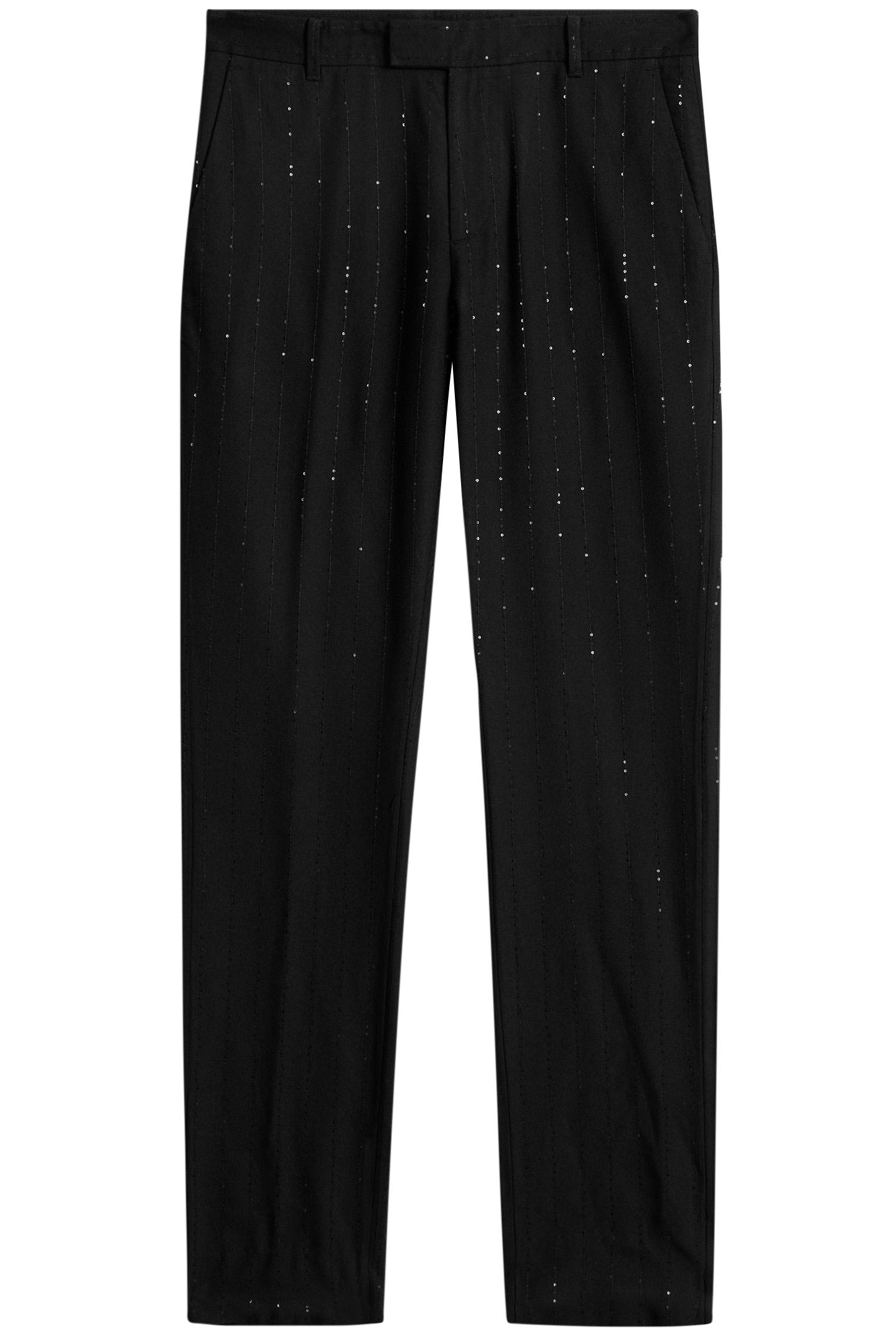 SLIM FIT PANTS WITH WELT HIP POCKET AND BLACK 2