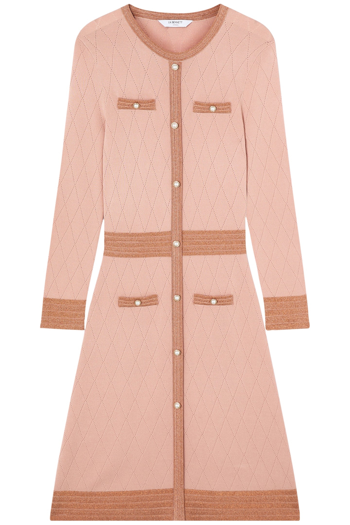 DR MARA METALLIC DRESS LIGHT PINK 4