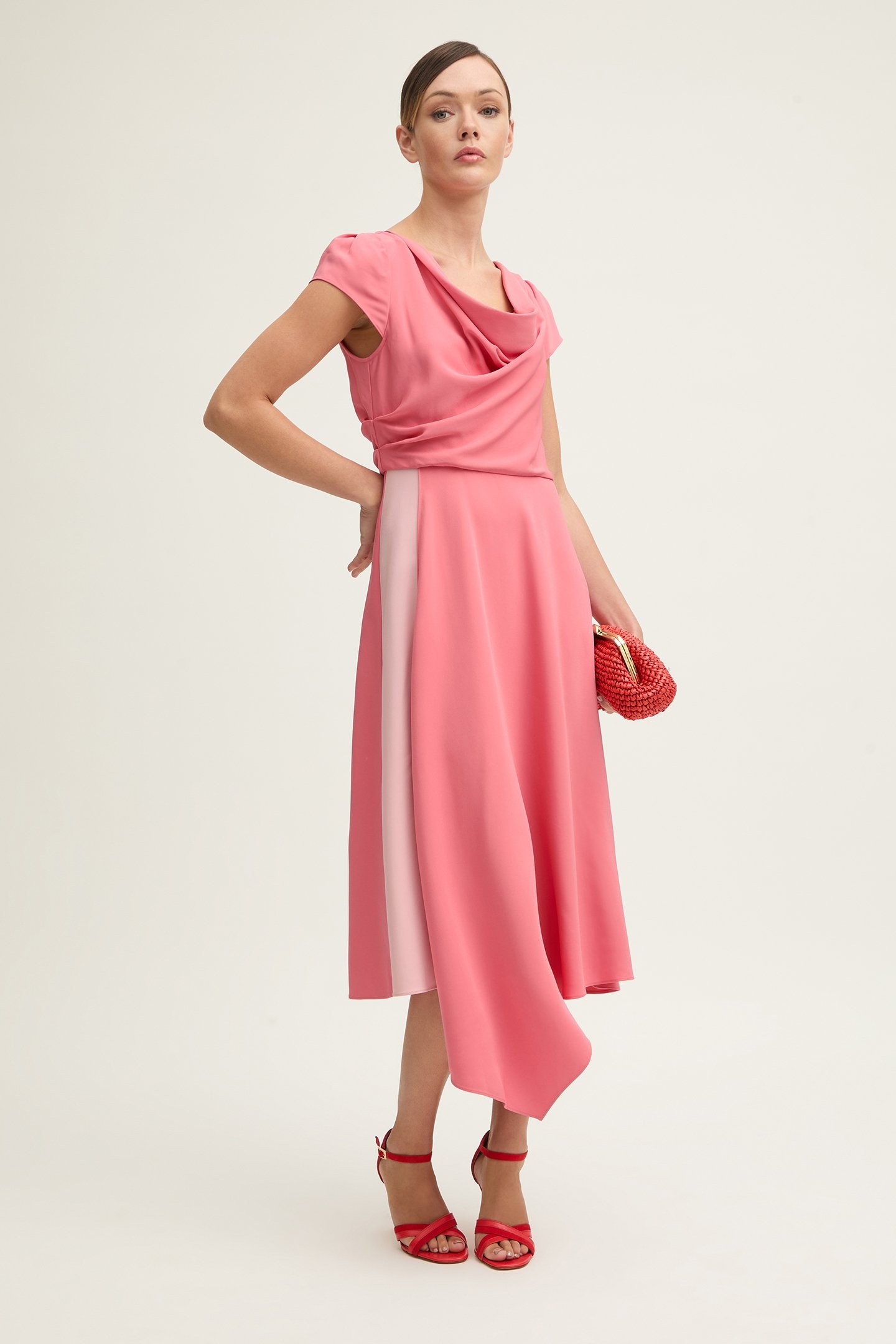 DR MOON CREPE DRESS LIGHT PINK 1