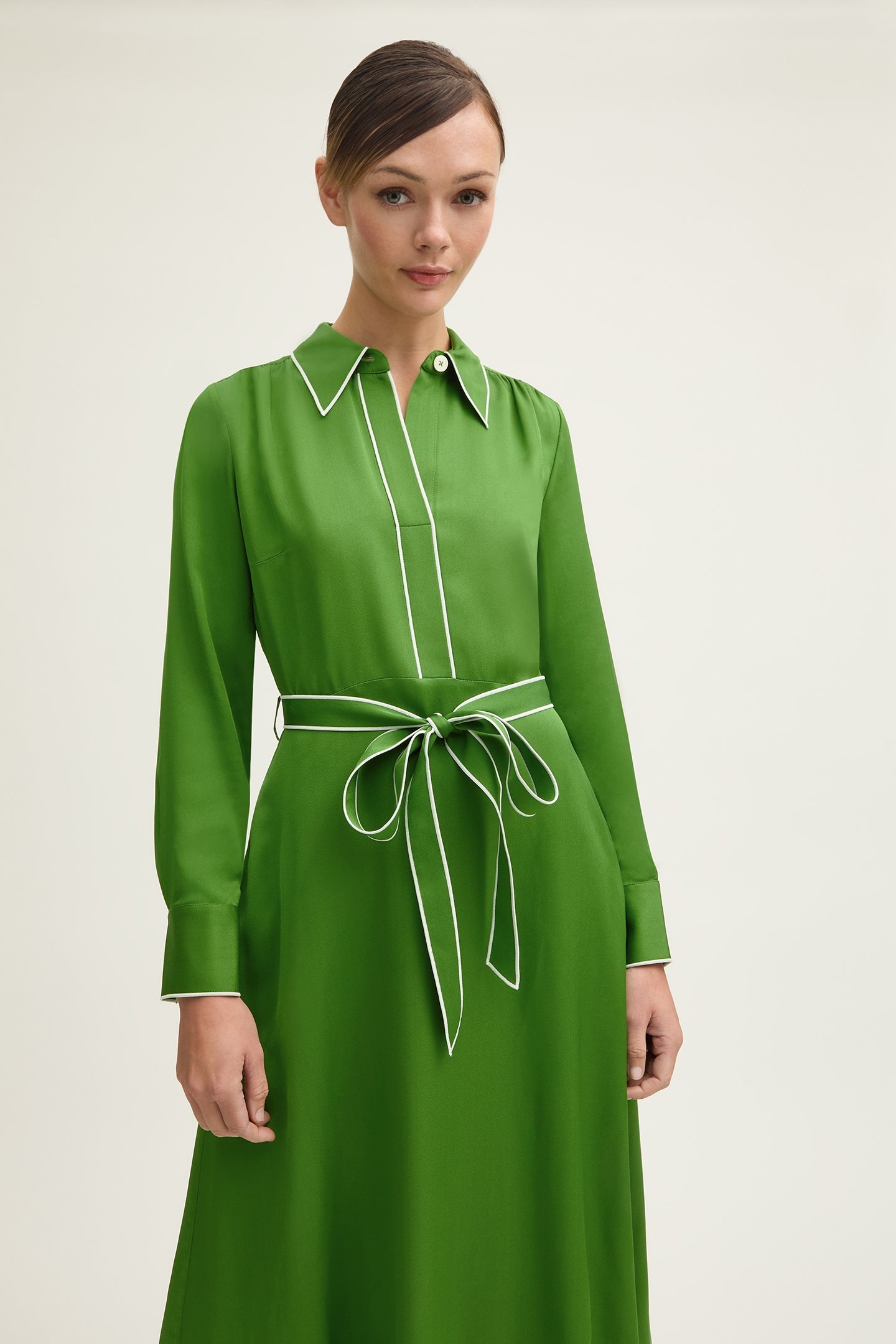 DR ELISE SHIRT DRESS GREEN 2