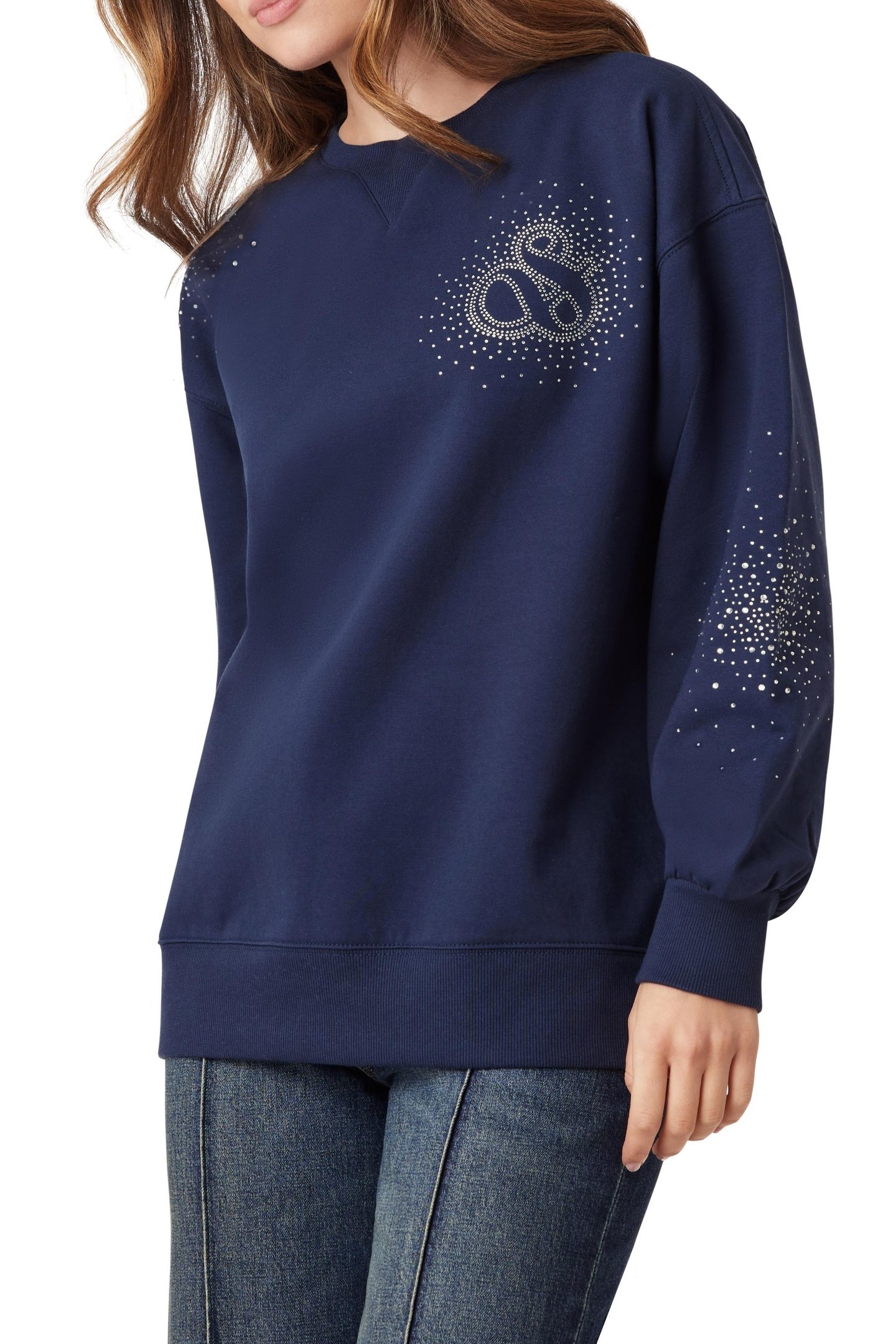 OVERSIZED GRAPHIC SWEATSHIRT NAVY 1