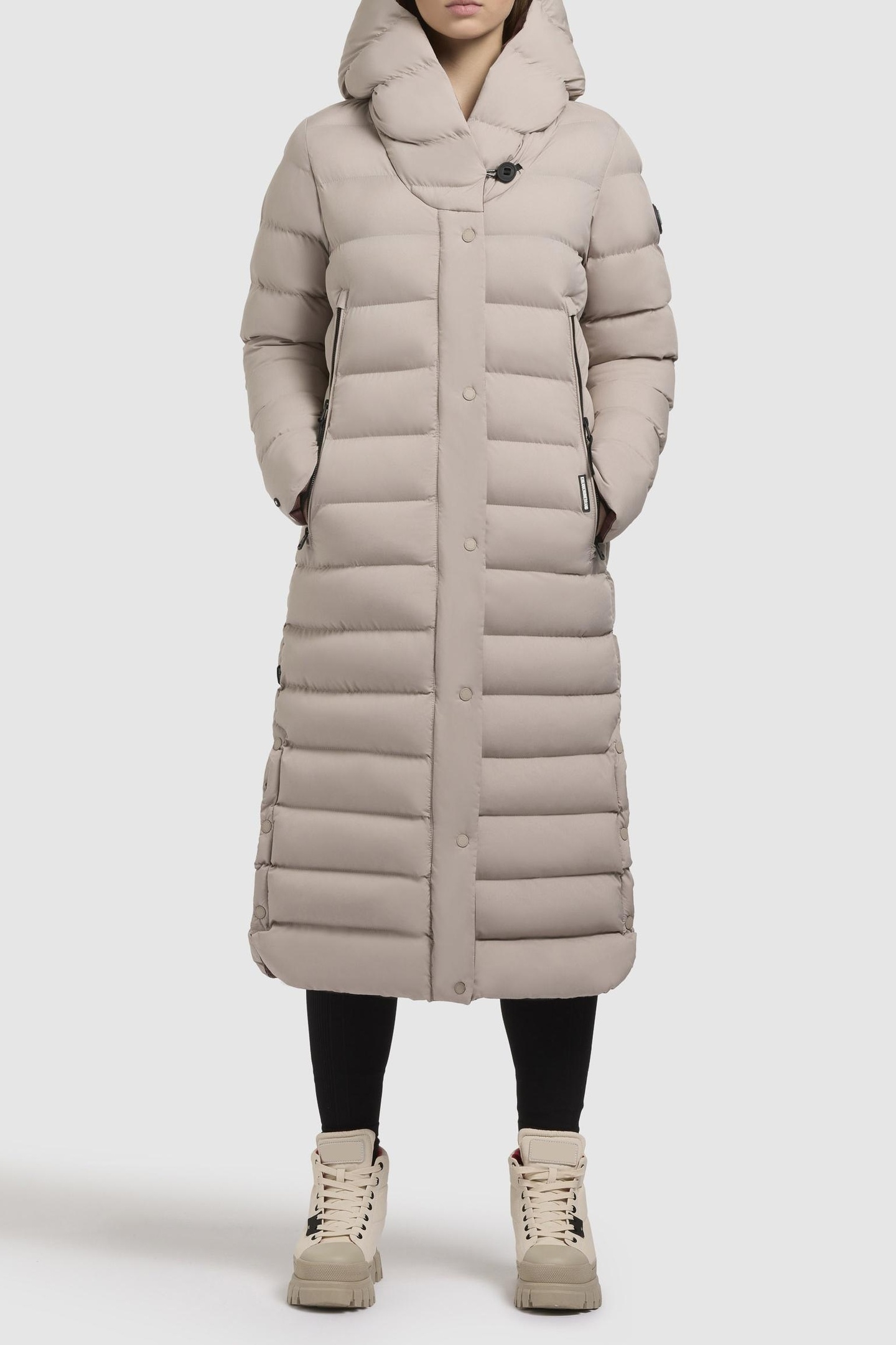 TEIVA2 COAT DUSTY BEIGE 4