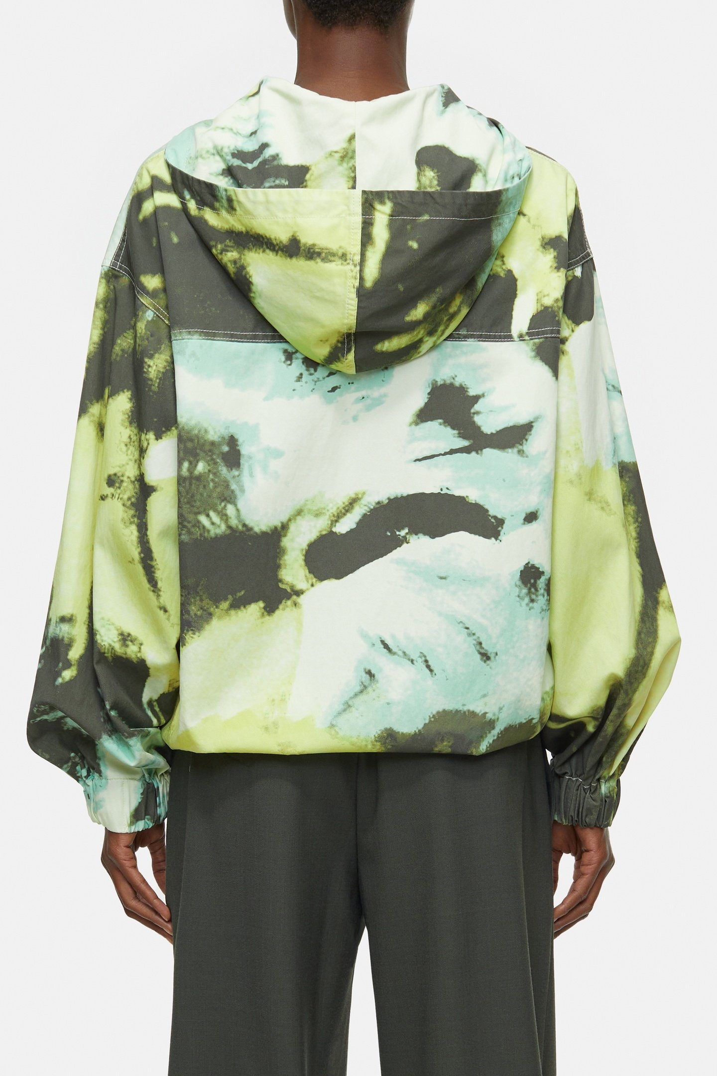 HALF BUTTON HOODIE PRIMARY YELLOW 3