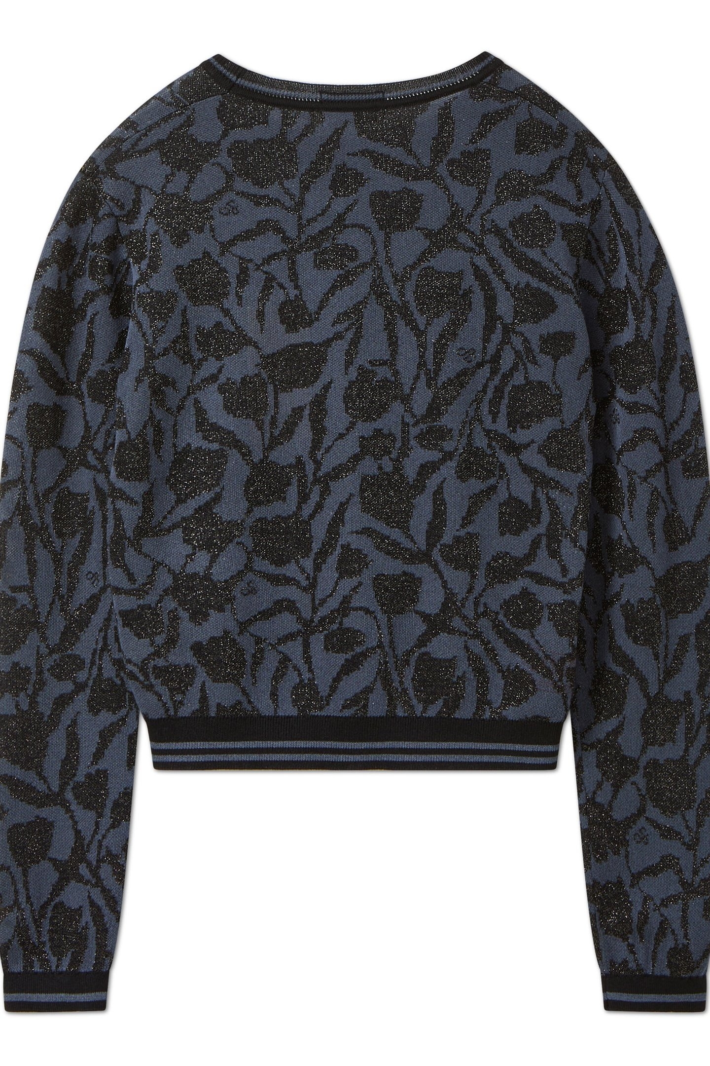 JACQUARD PULLOVER SEABORNE/ BLACK NIGHT LUREX 6