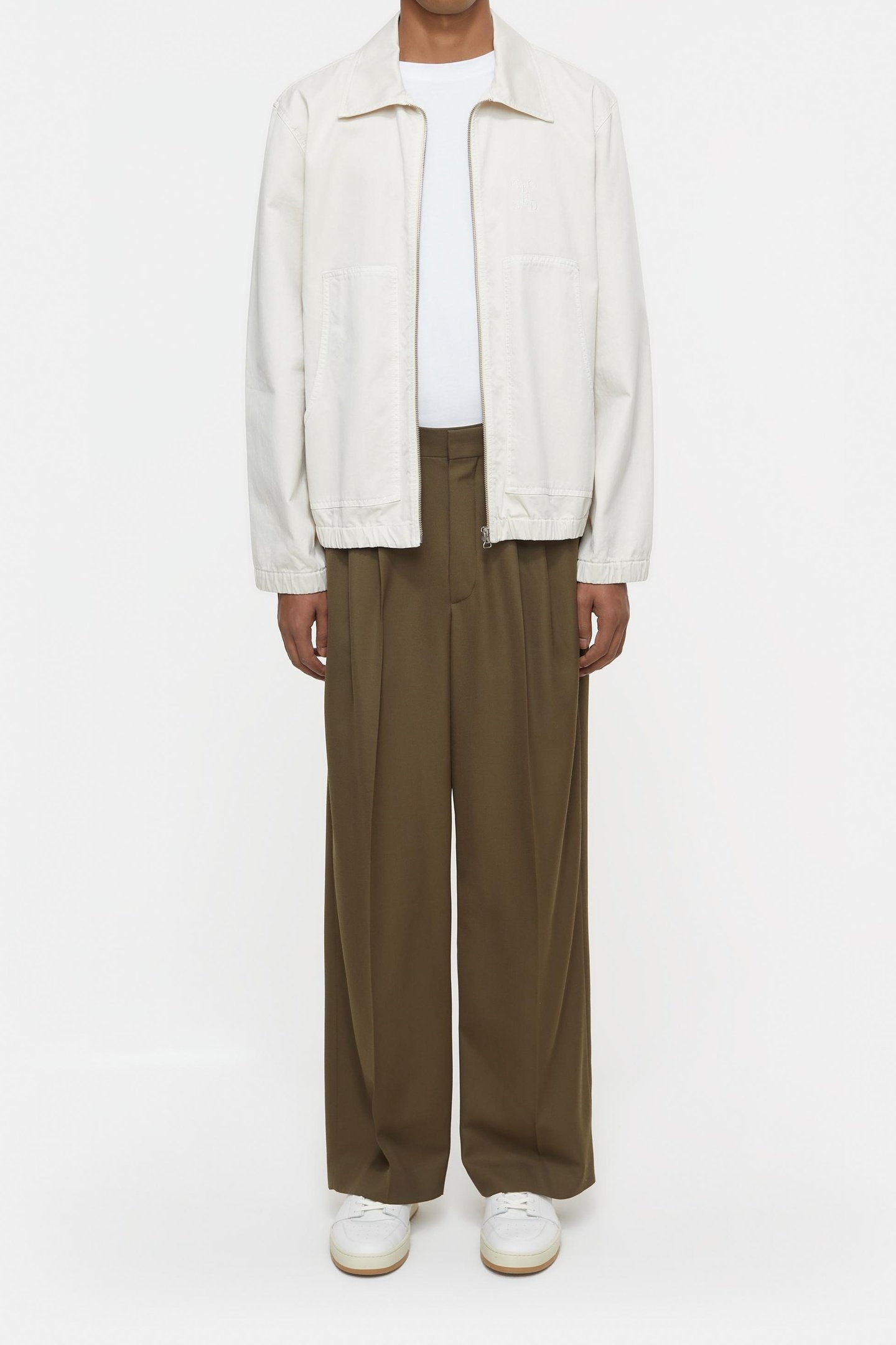 WORKER JACKET LIME BEIGE 2