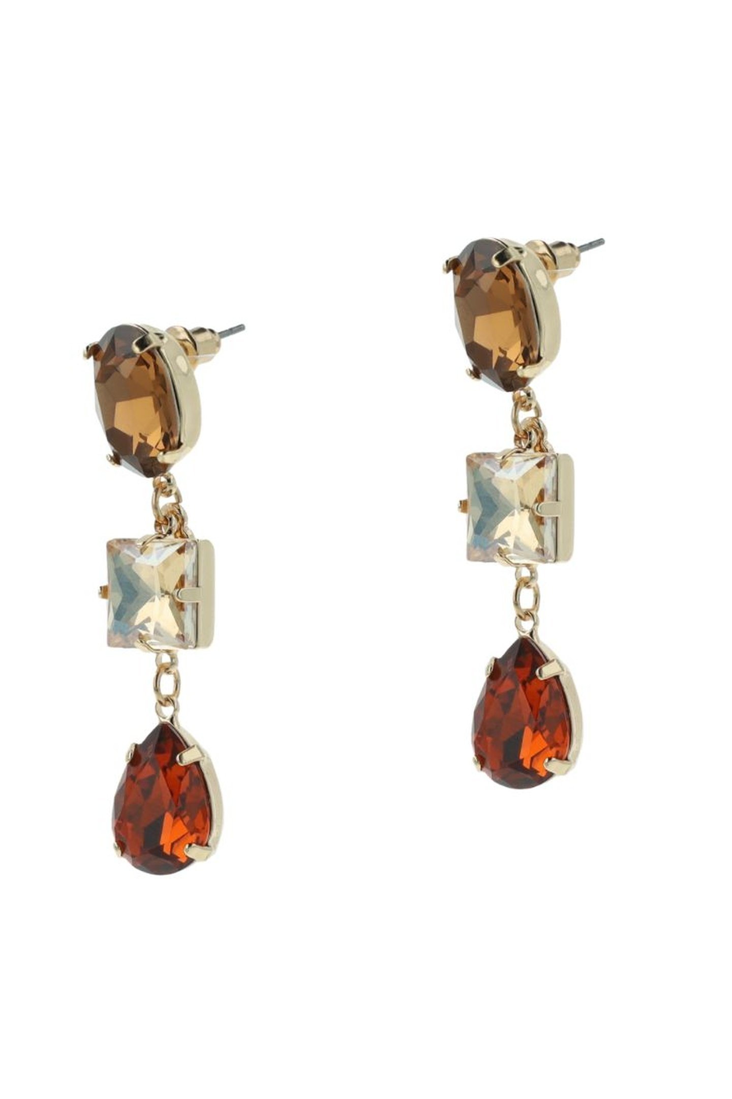 GOLDEN CRYSTAL EARRINGS 2