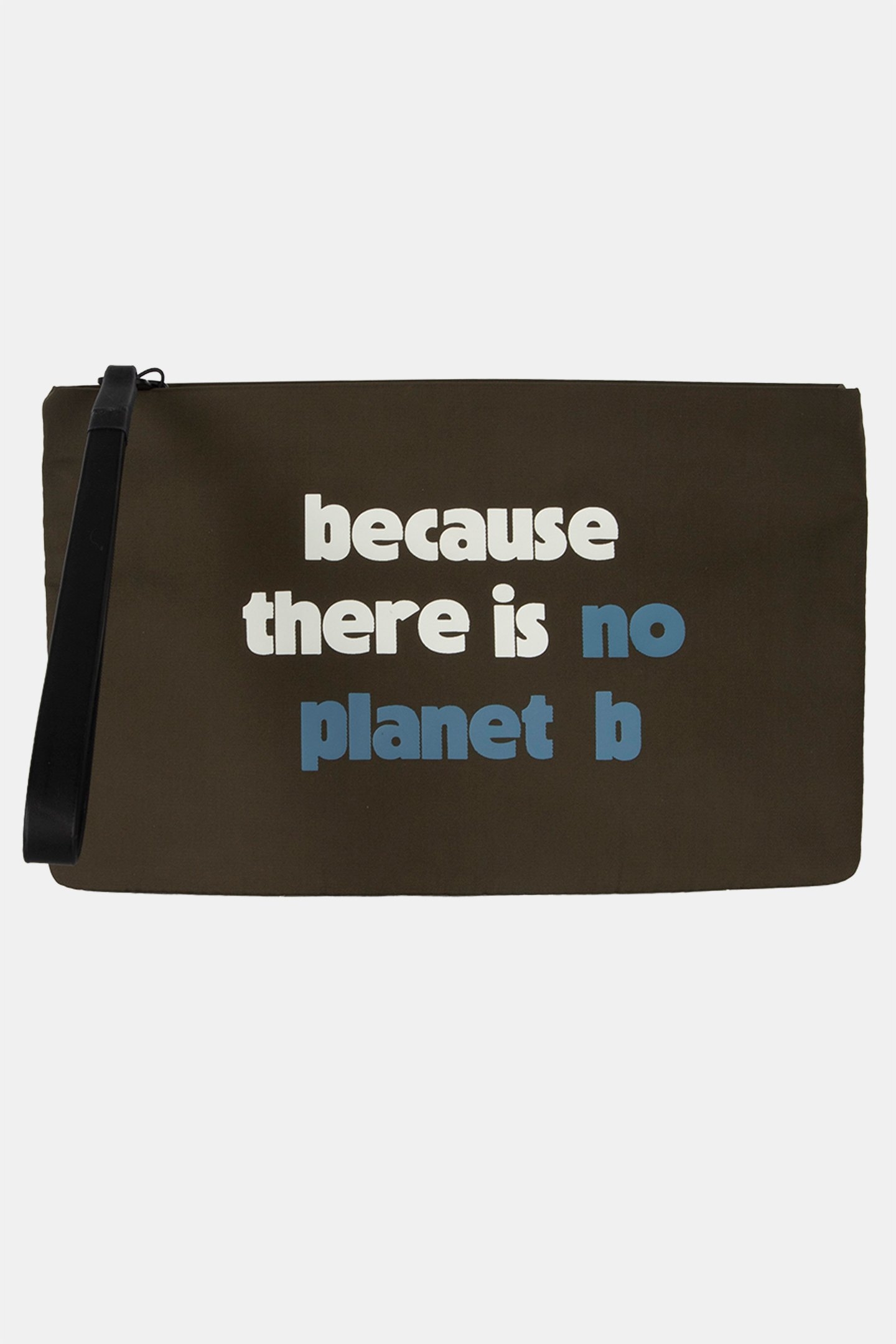 LUPITAALF CLUTCH W/ MESSAGE LEAF GREEN 2